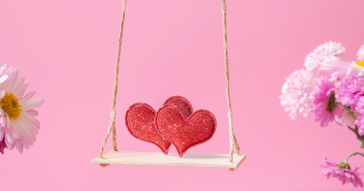 Sex Swing Hearts on Swing Red Hearts Pink Background Numen Wellness