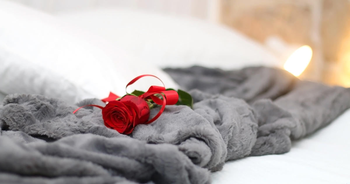 red rose grey blanket numen wellness