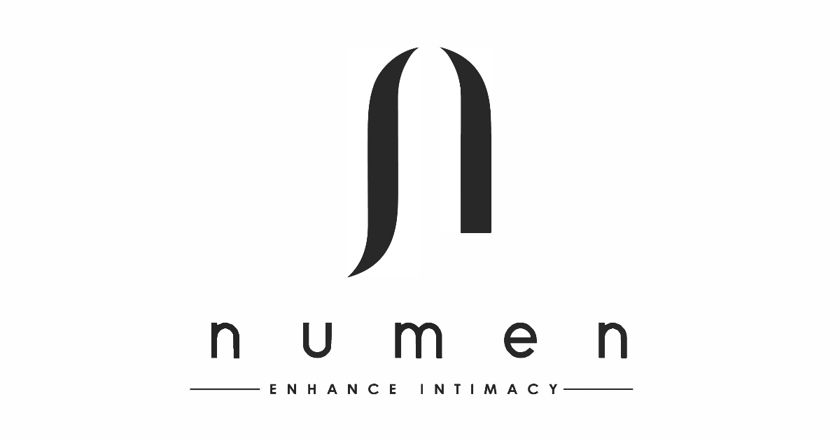 Numen logo enhance intimacy black text white background