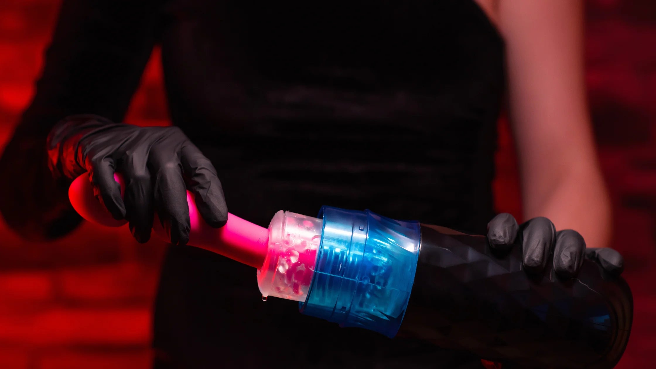 pocket pussy sex toy being held by two hands numen wellness