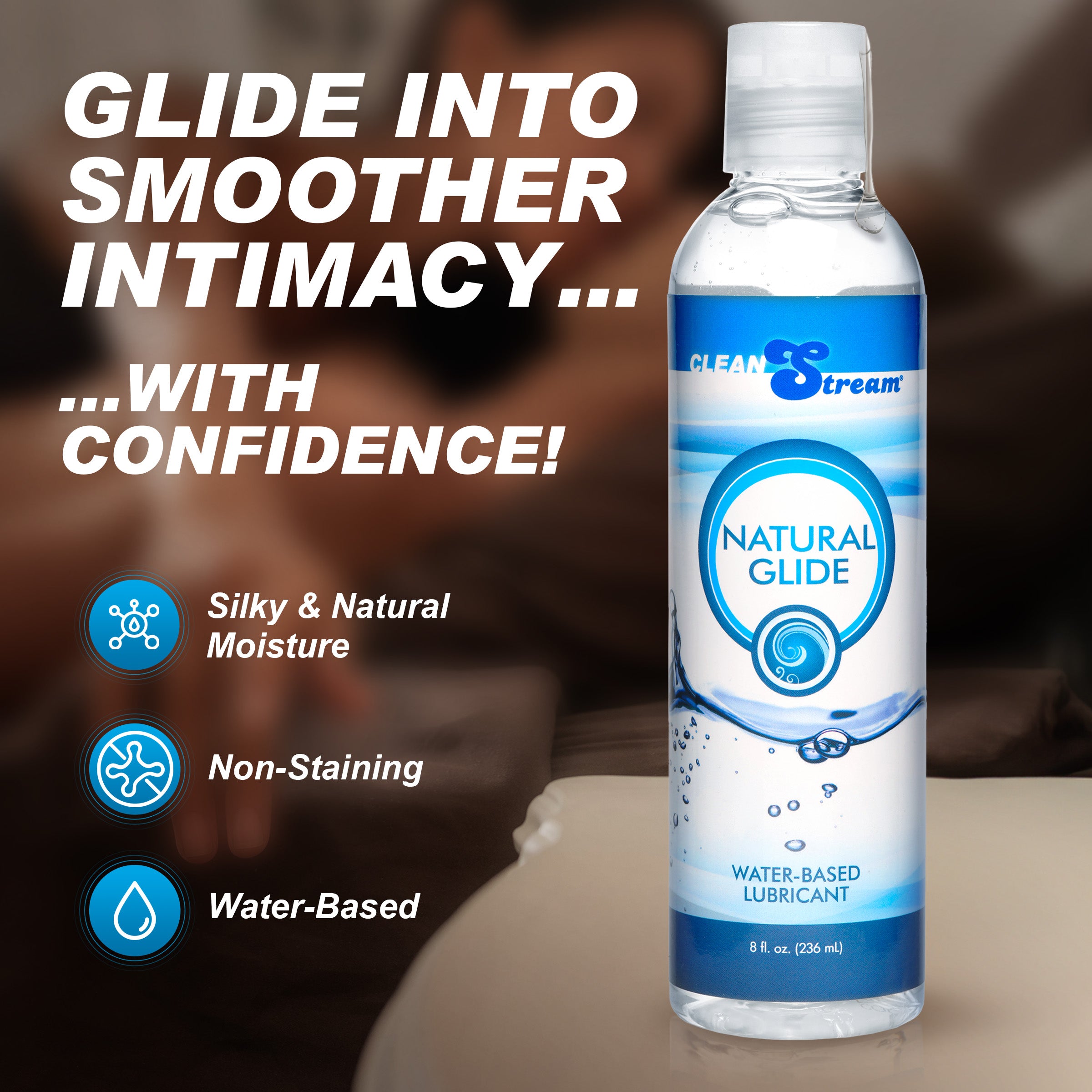 CleanStream Water-Based Anal Lube 8 oz