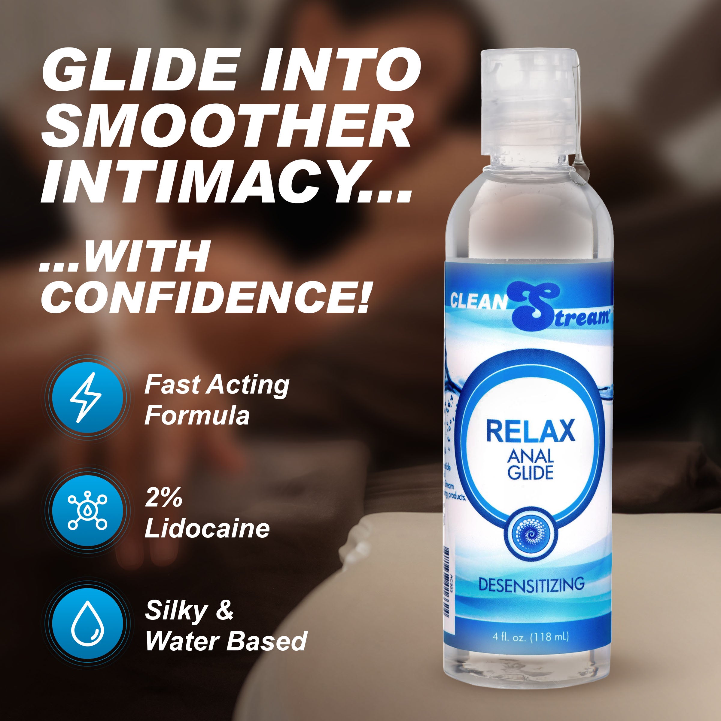 CleanStream Relax Desensitizing Anal Lube 4 oz