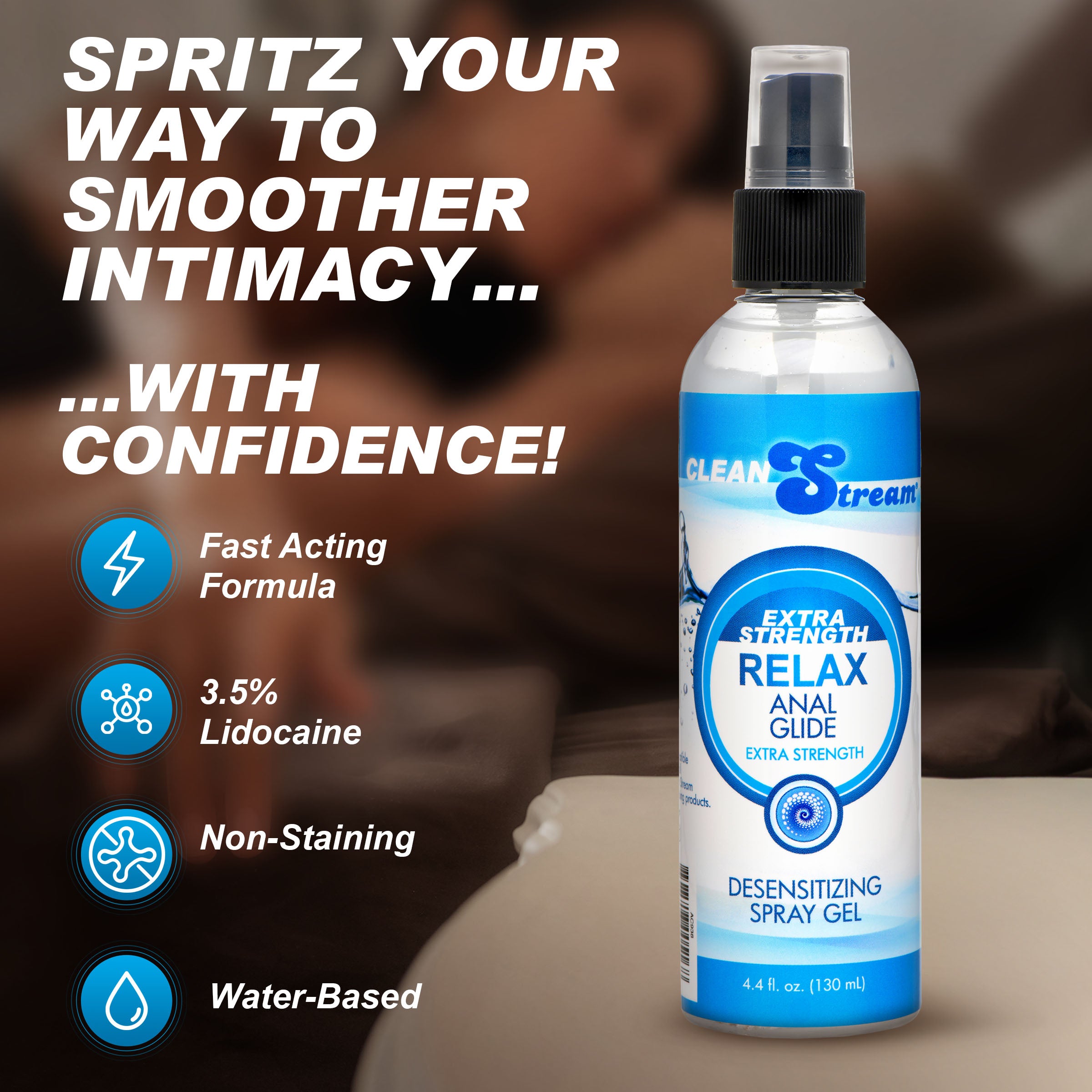 Relax Extra Strength Anal Lube - 4.4 oz
