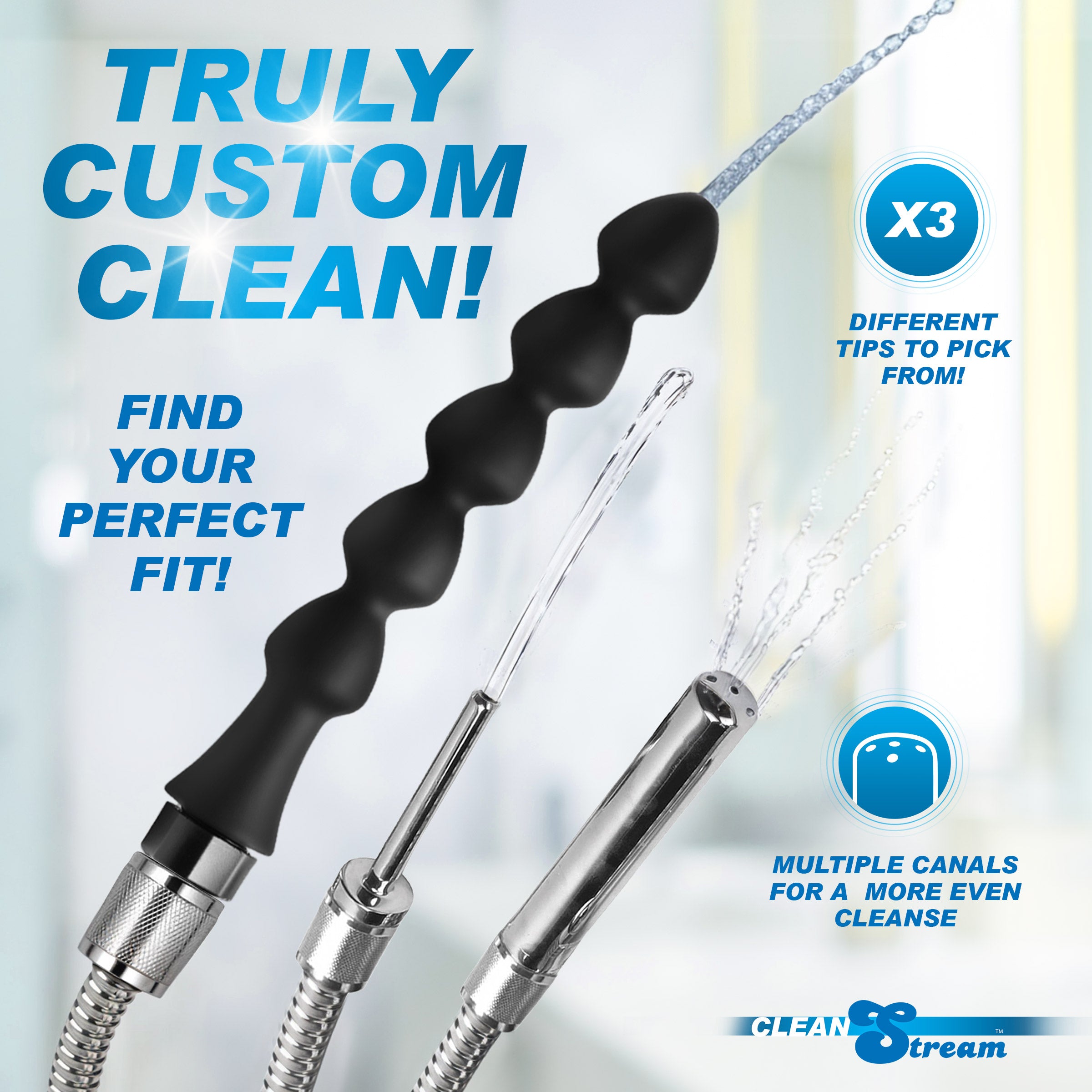 Easy Flow Enema Cleansing Kit with Silicone Attachment