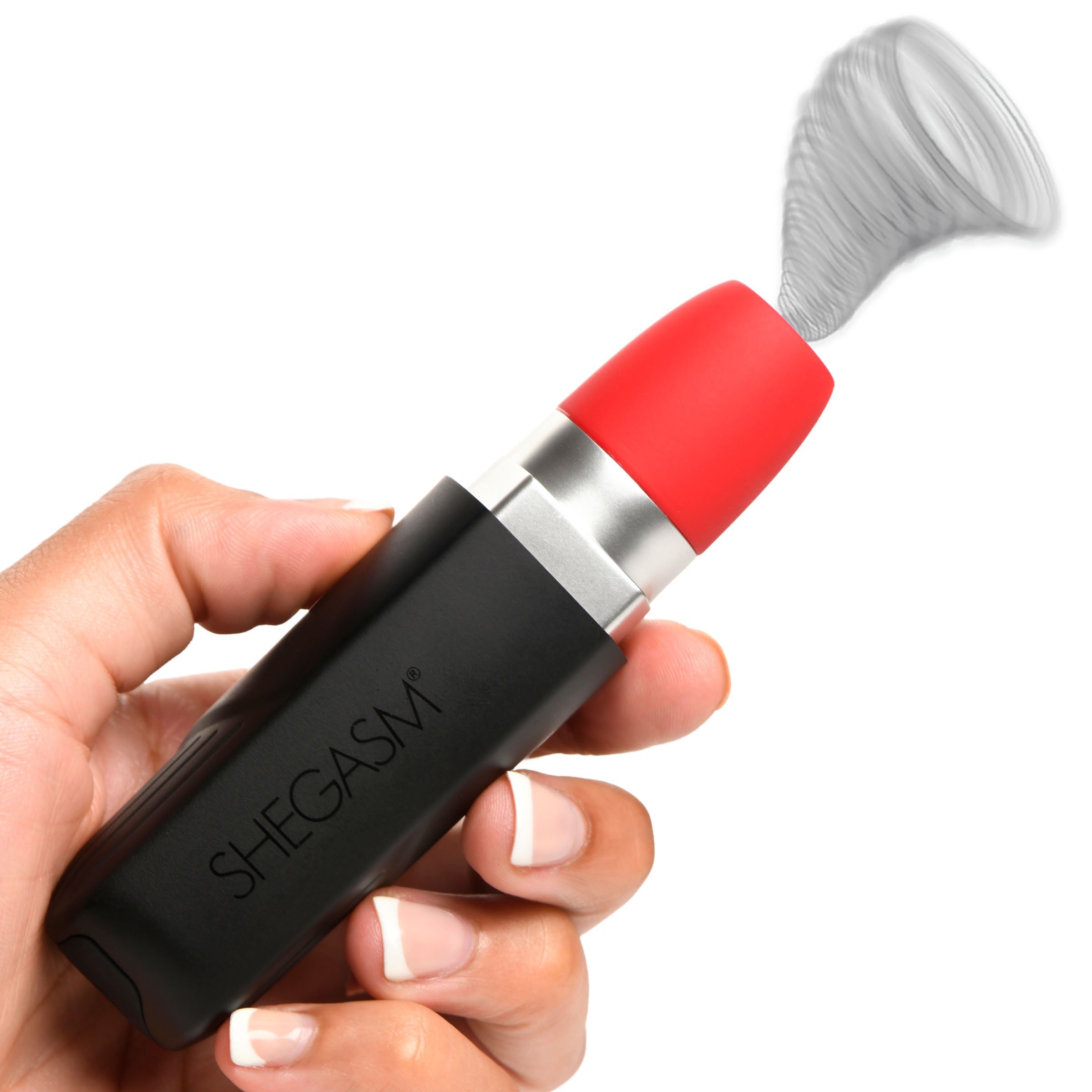 Pocket Pucker Lipstick Clitoral Suction Vibrators - Red