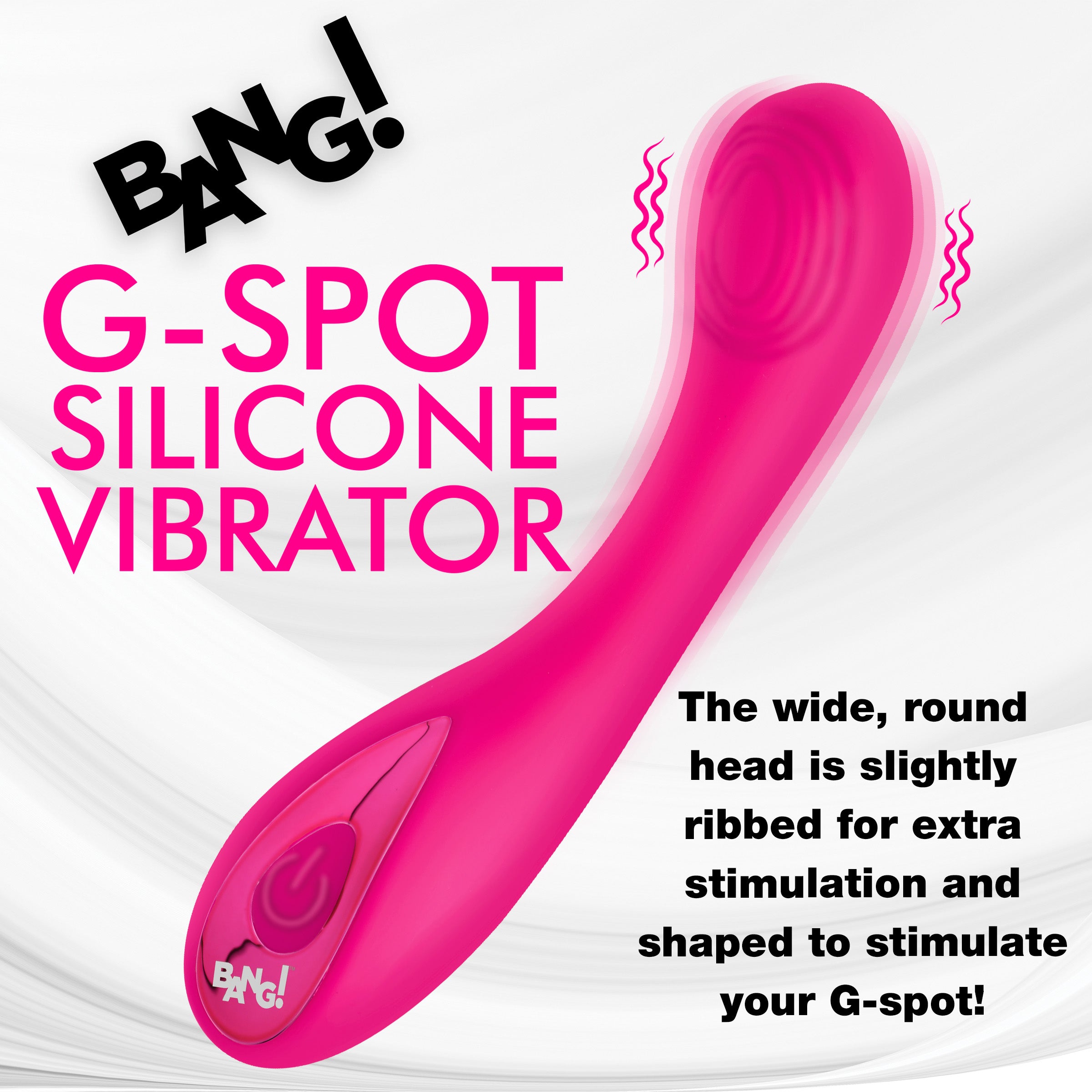 Silicone G-Spot Vibrator - Pink