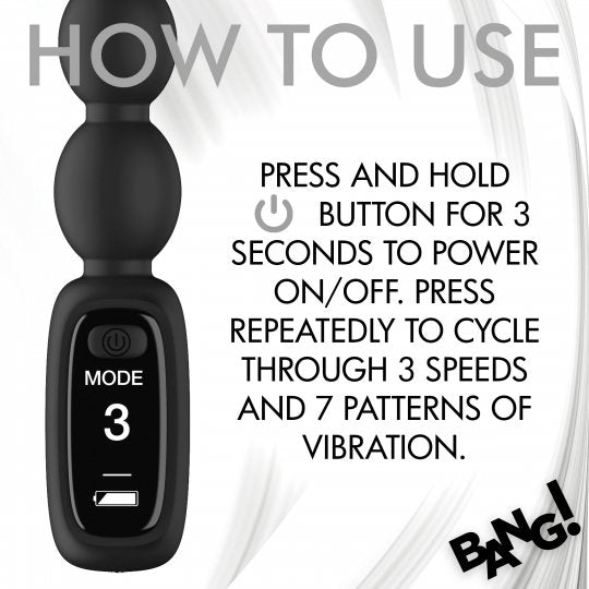 Instructions for using digital display silicone anal beads