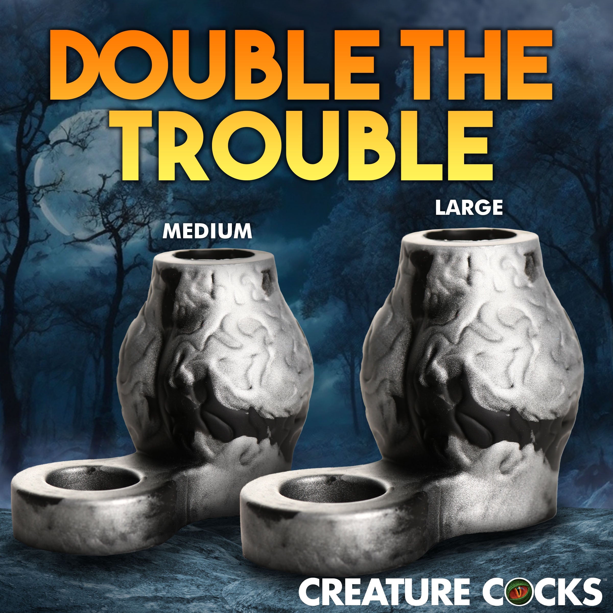 Night Prowler Silicone Girth Enhancer with Ball Strap - Medium