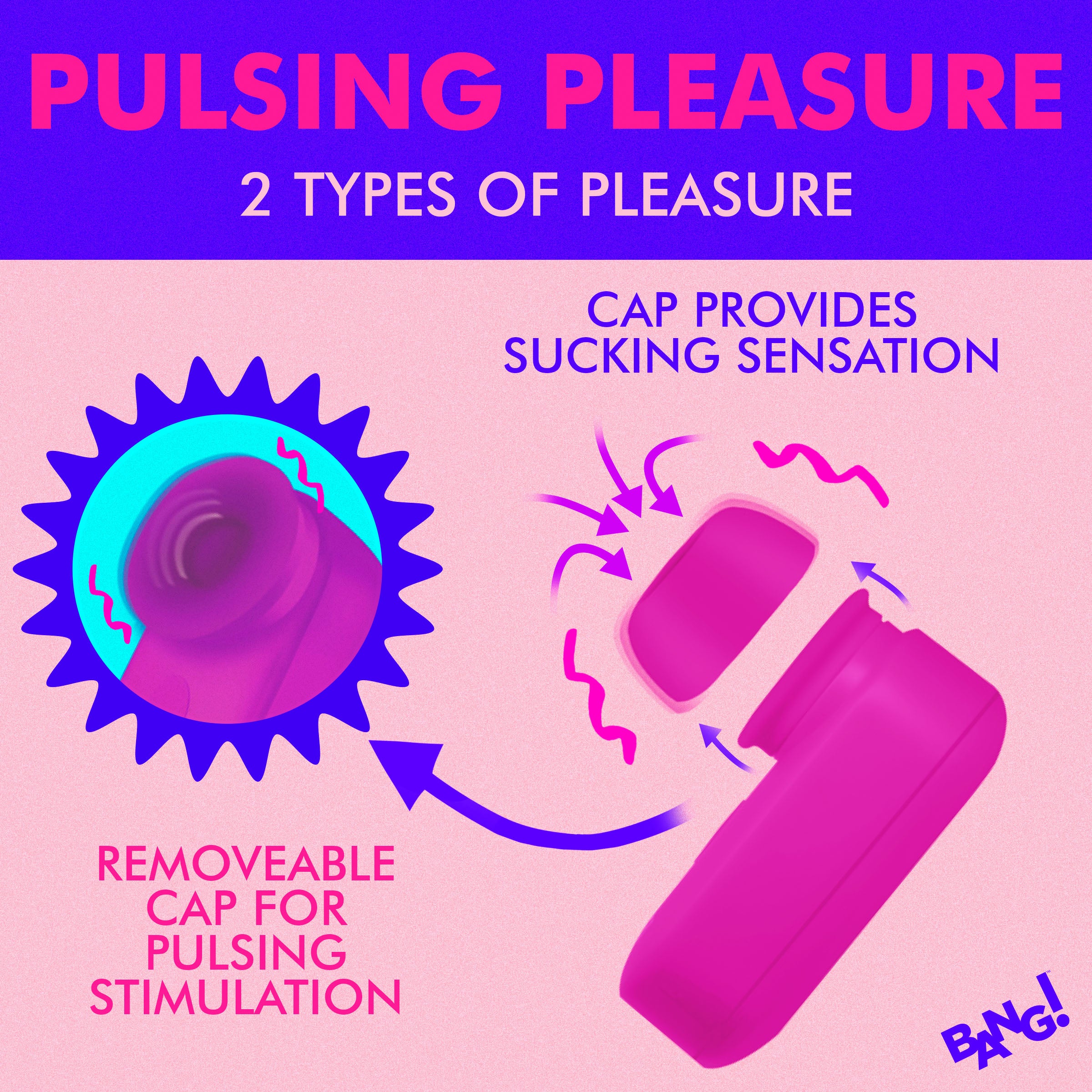 Mini Clitoral Suction Vibrators - Purple