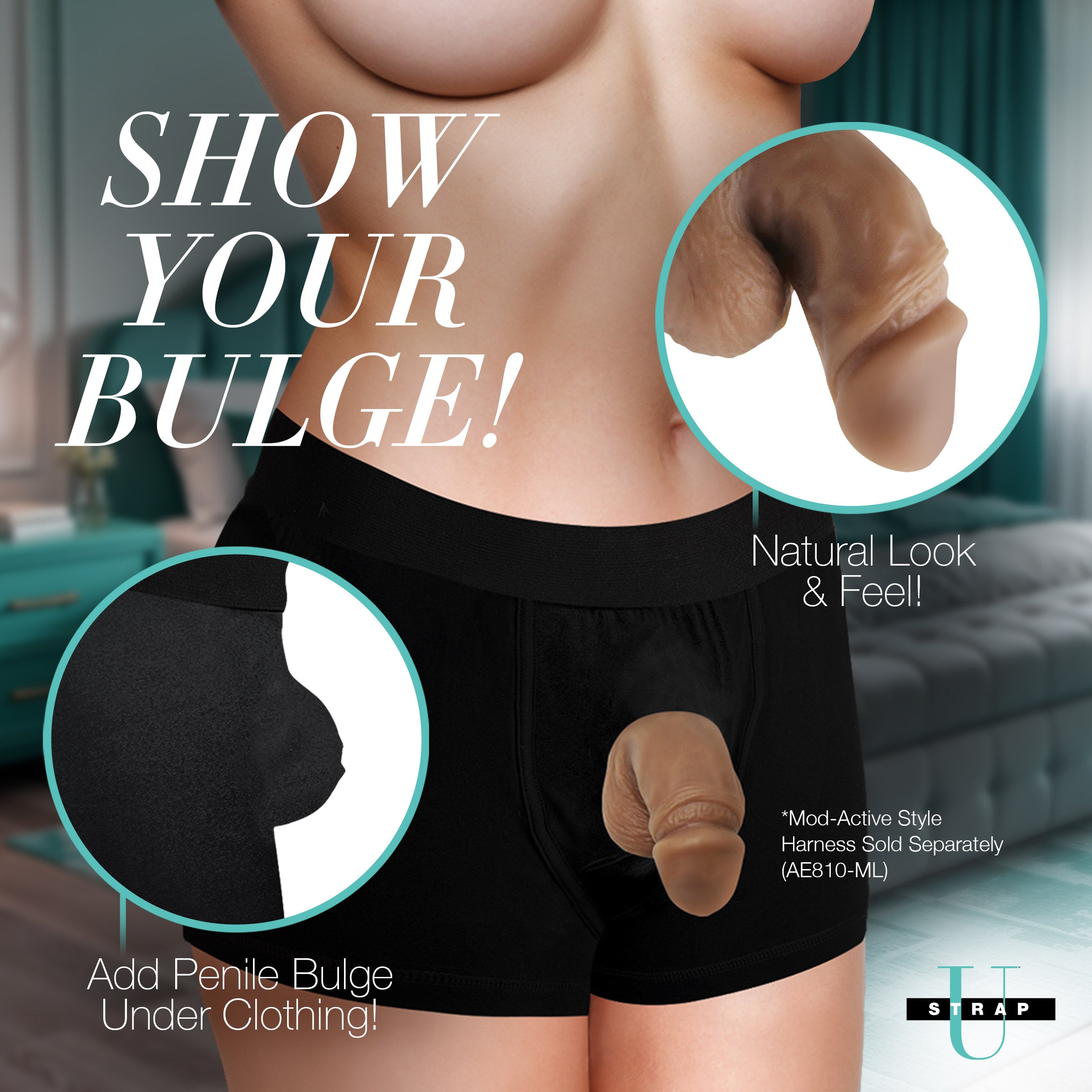 3.6" Silicone Packer Dildo - Medium