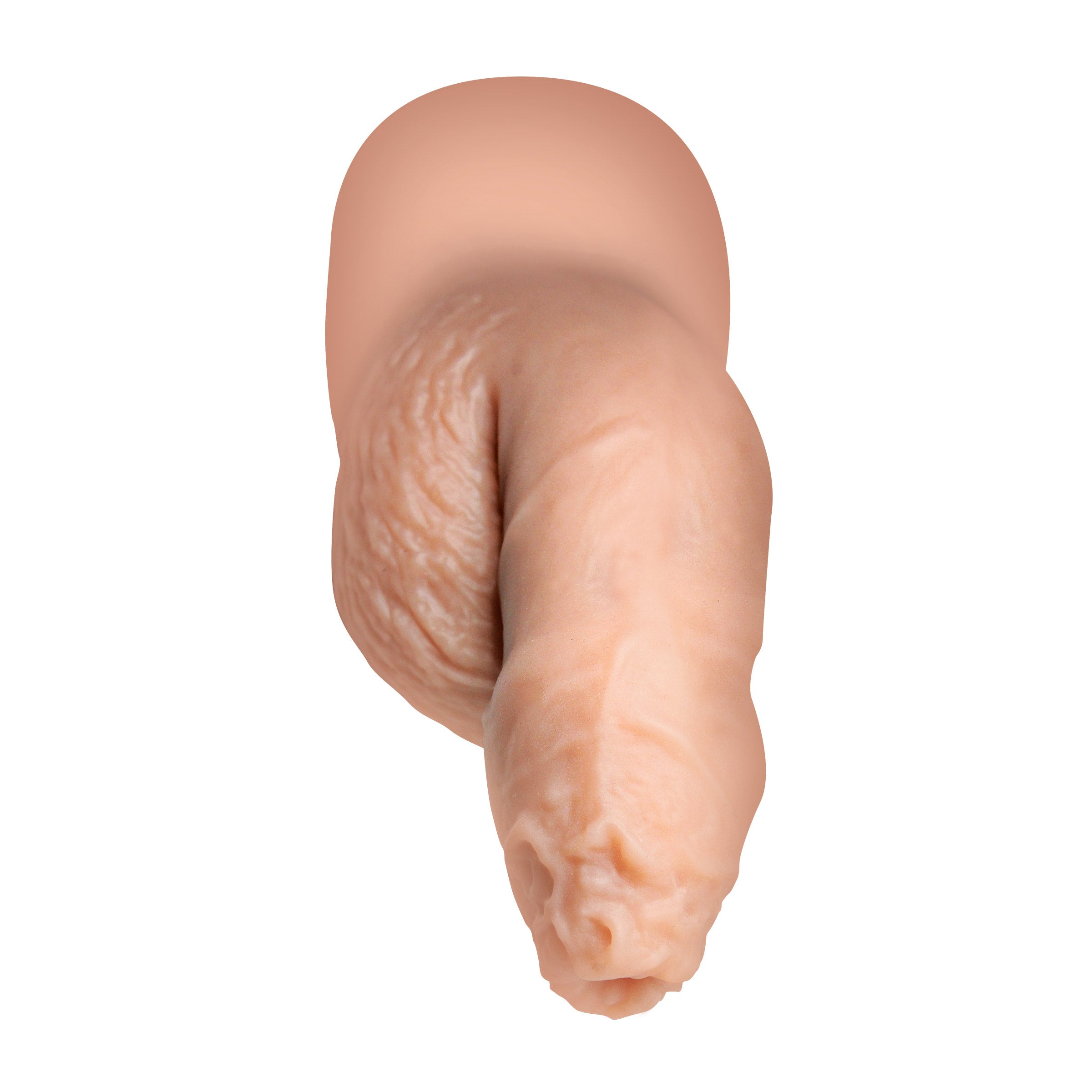 5.1" Uncut Silicone Packer Dildo - Light