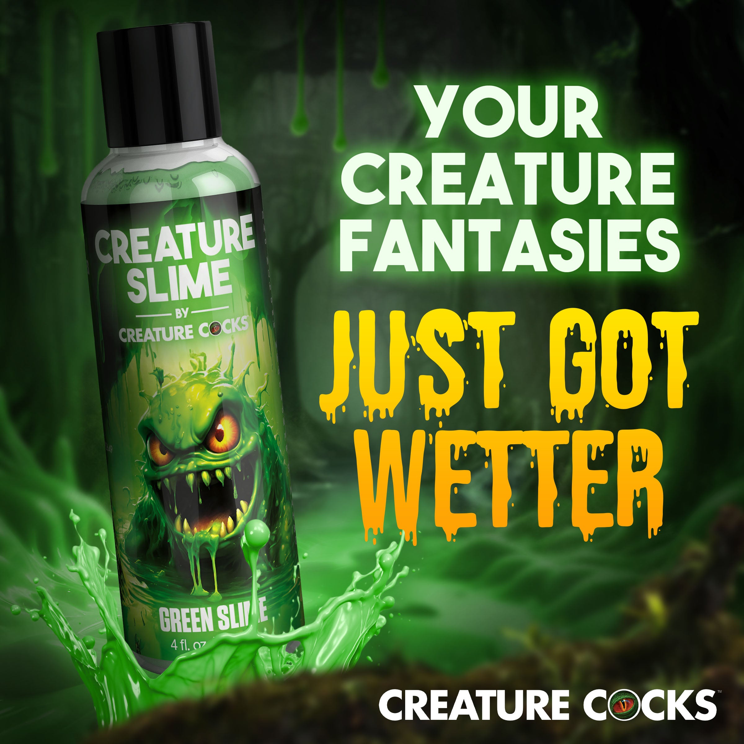 Green Creature Slime Water-Based Lubricant - 4oz