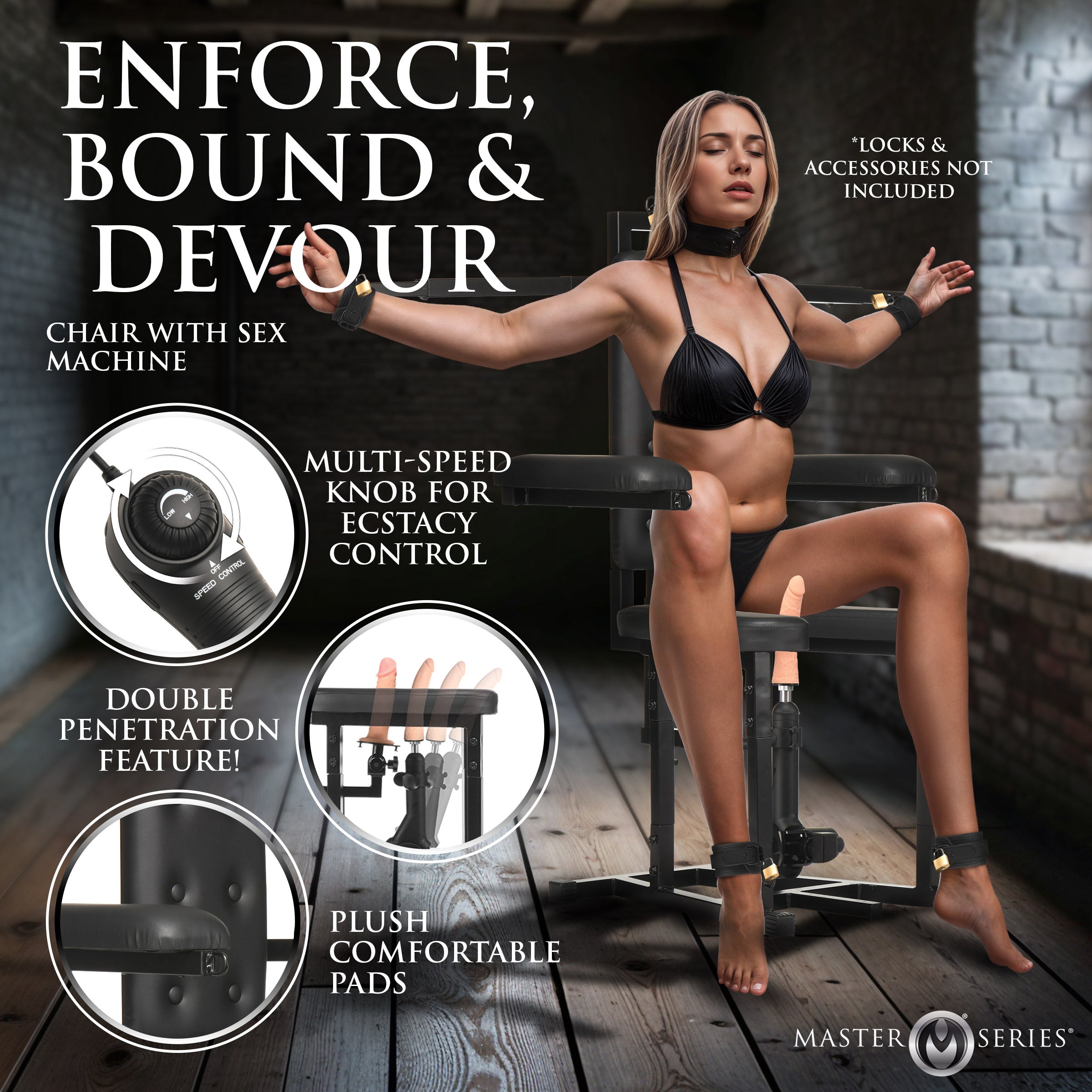Enforcer Chair with Sex Machine