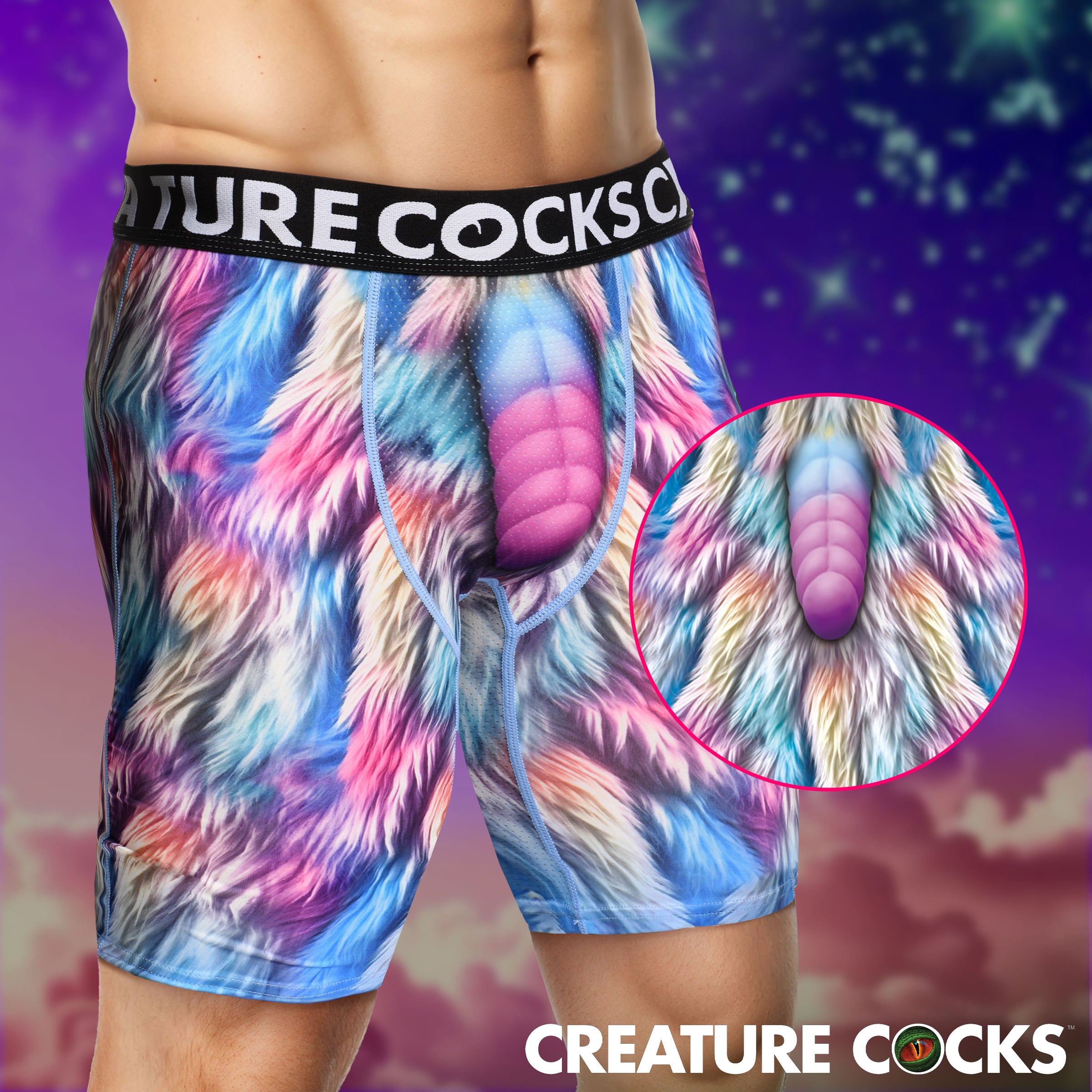 Creature Wear Mystique Unicorn Boxer Shorts - Large