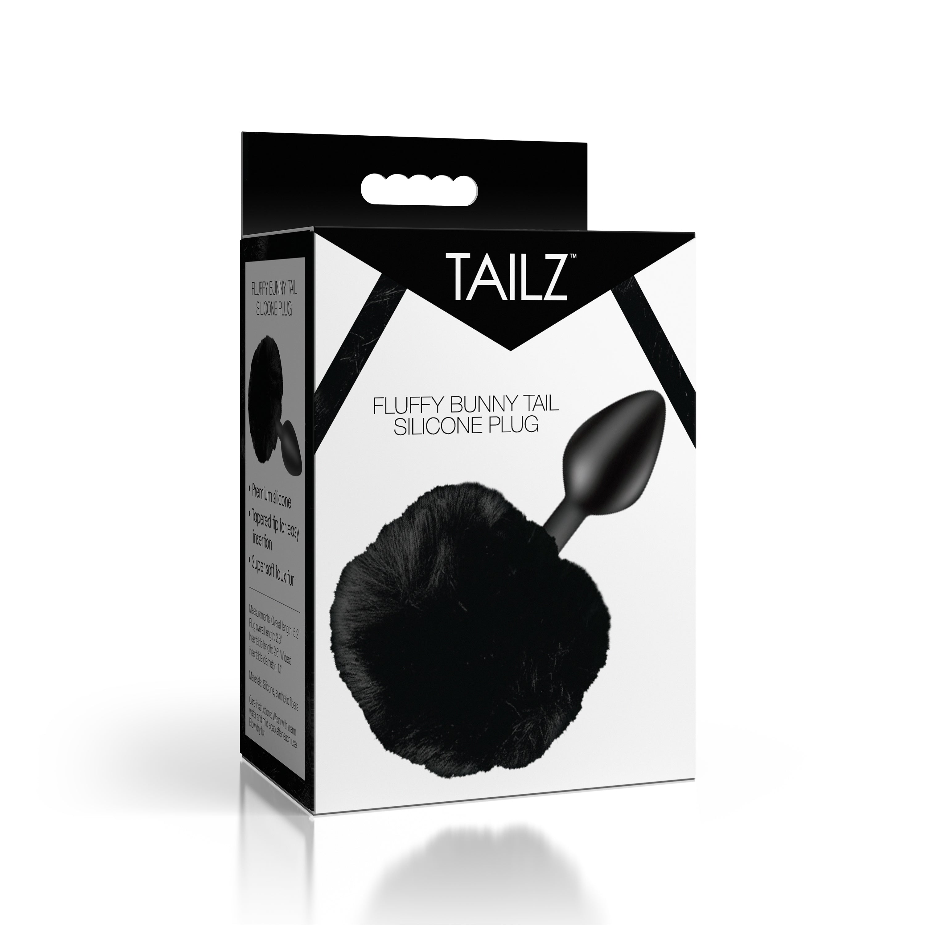 Fluffy Bunny Tail Silicone Plug