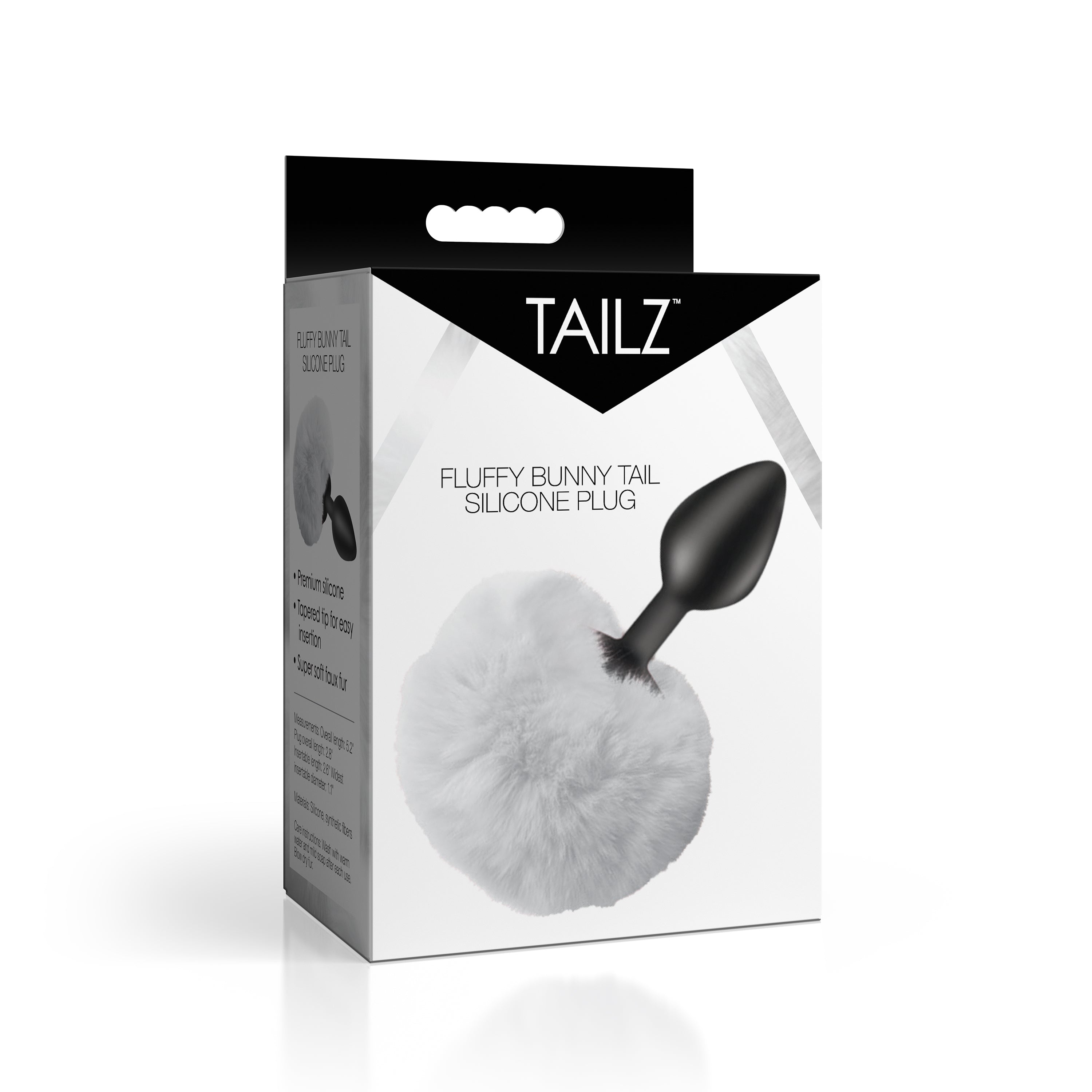 Fluffy Bunny Tail Silicone Plug