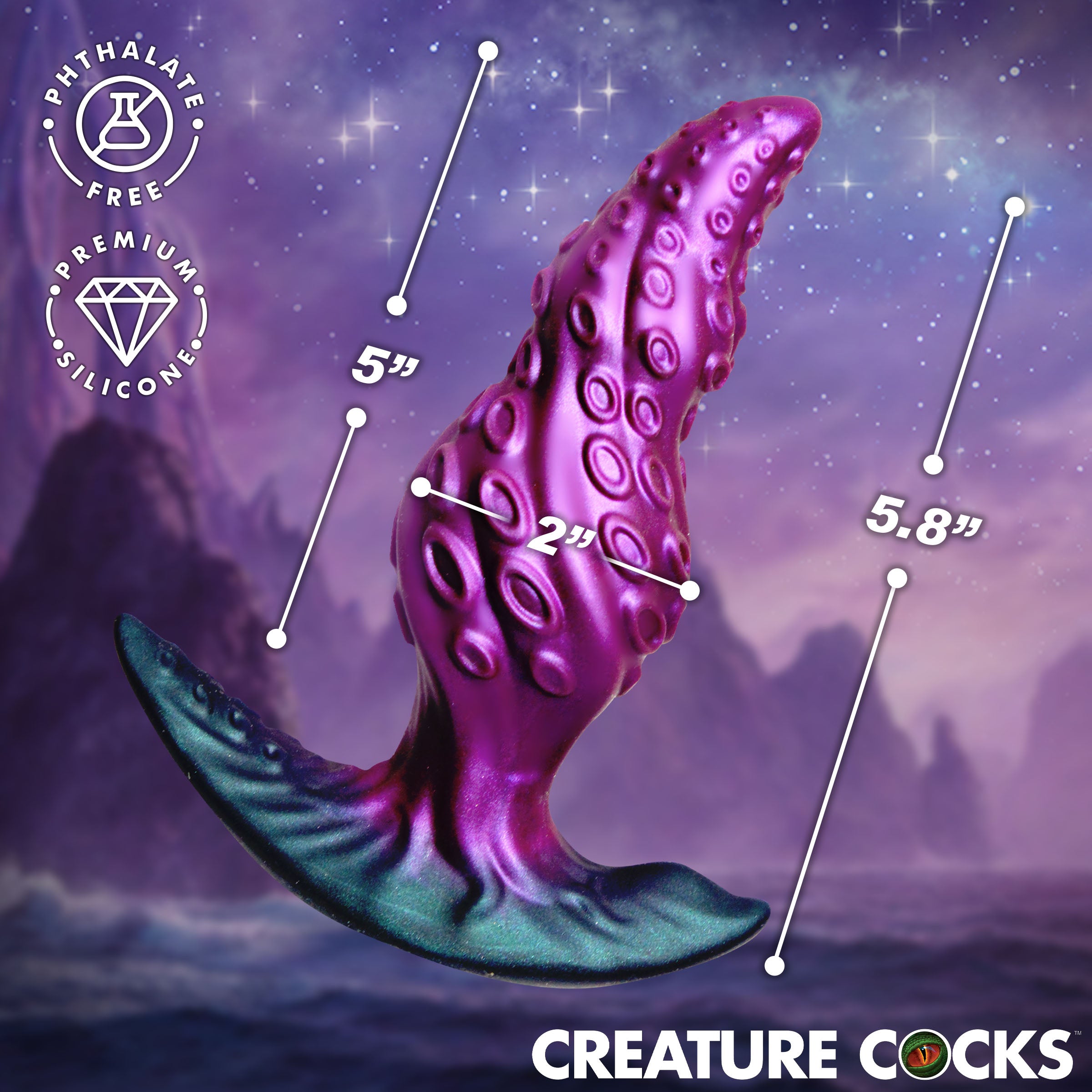 Octo-Twist Silicone Anal Plug