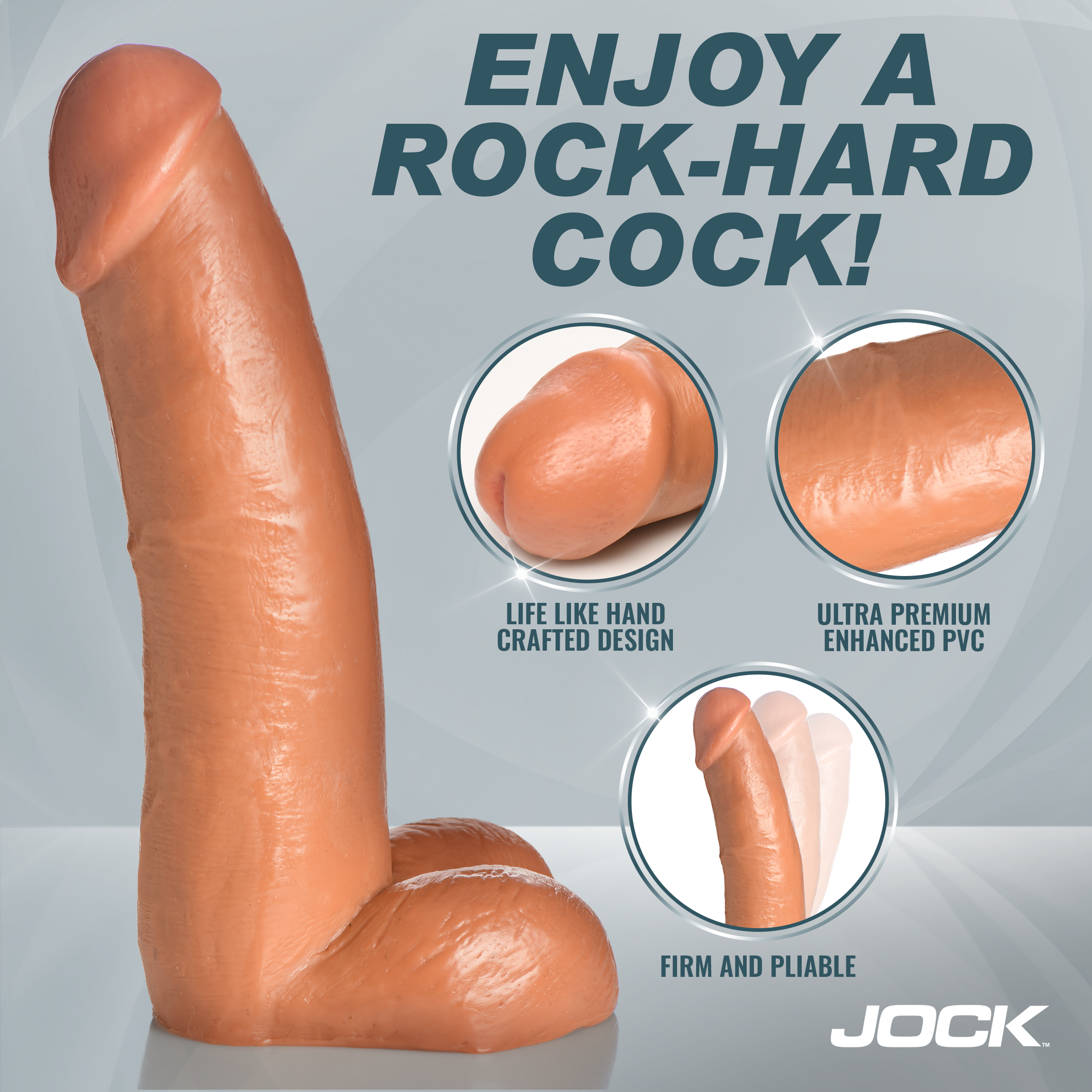 8 Inch Vibrating Dildo with Remote