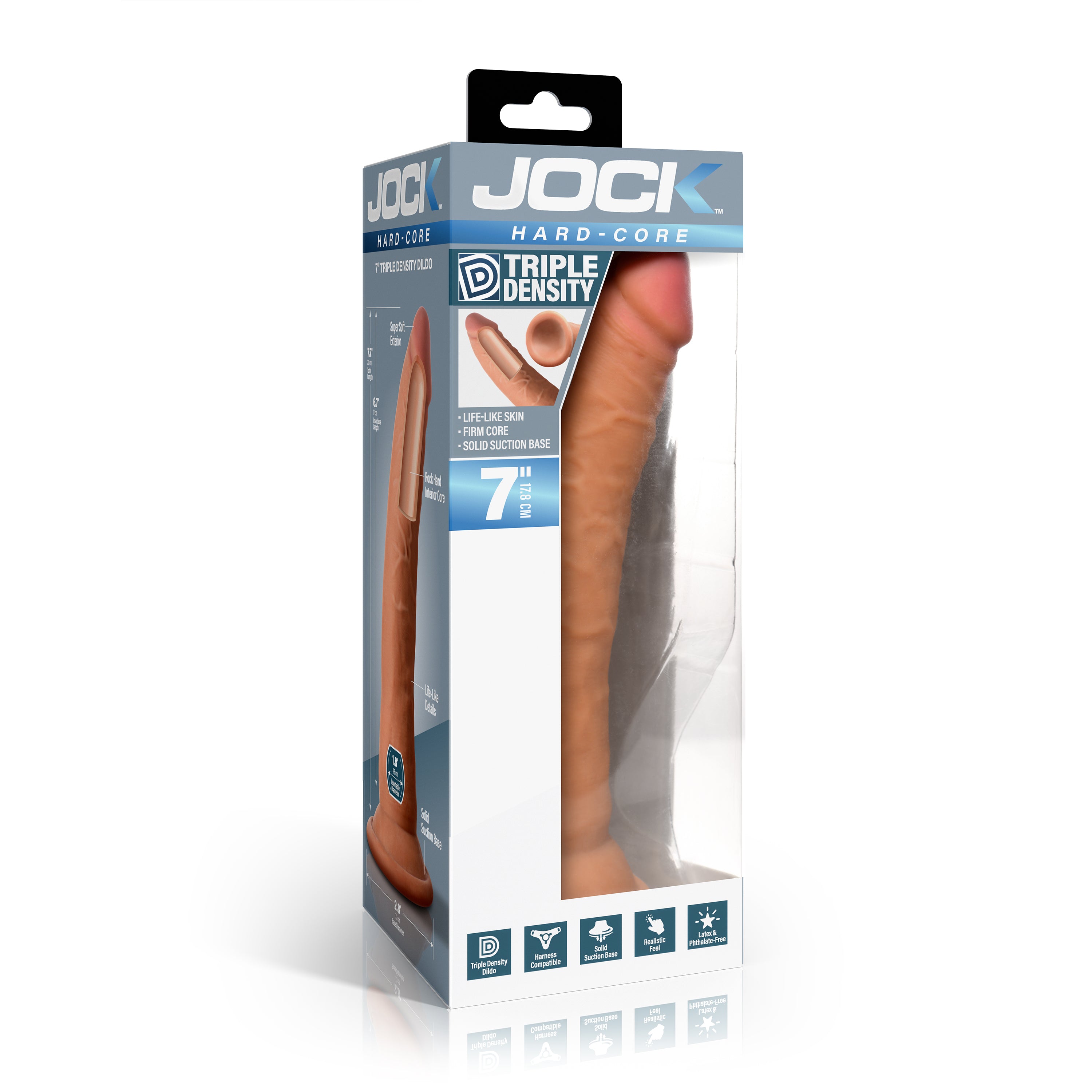 Hard-Core 7" Triple Density Dildo