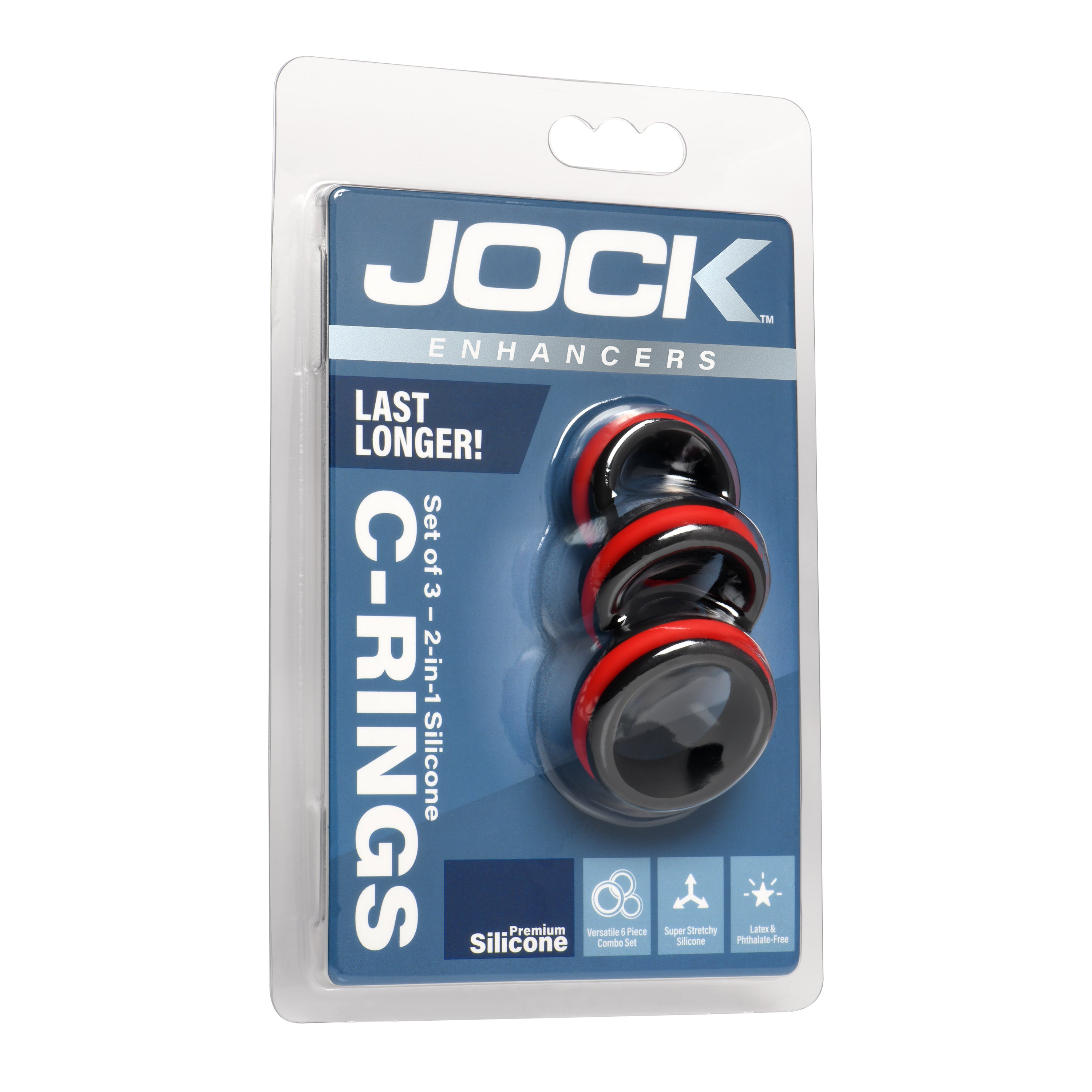 Enhancers Set of 3 - 2-in-1 Silicone C-Rings