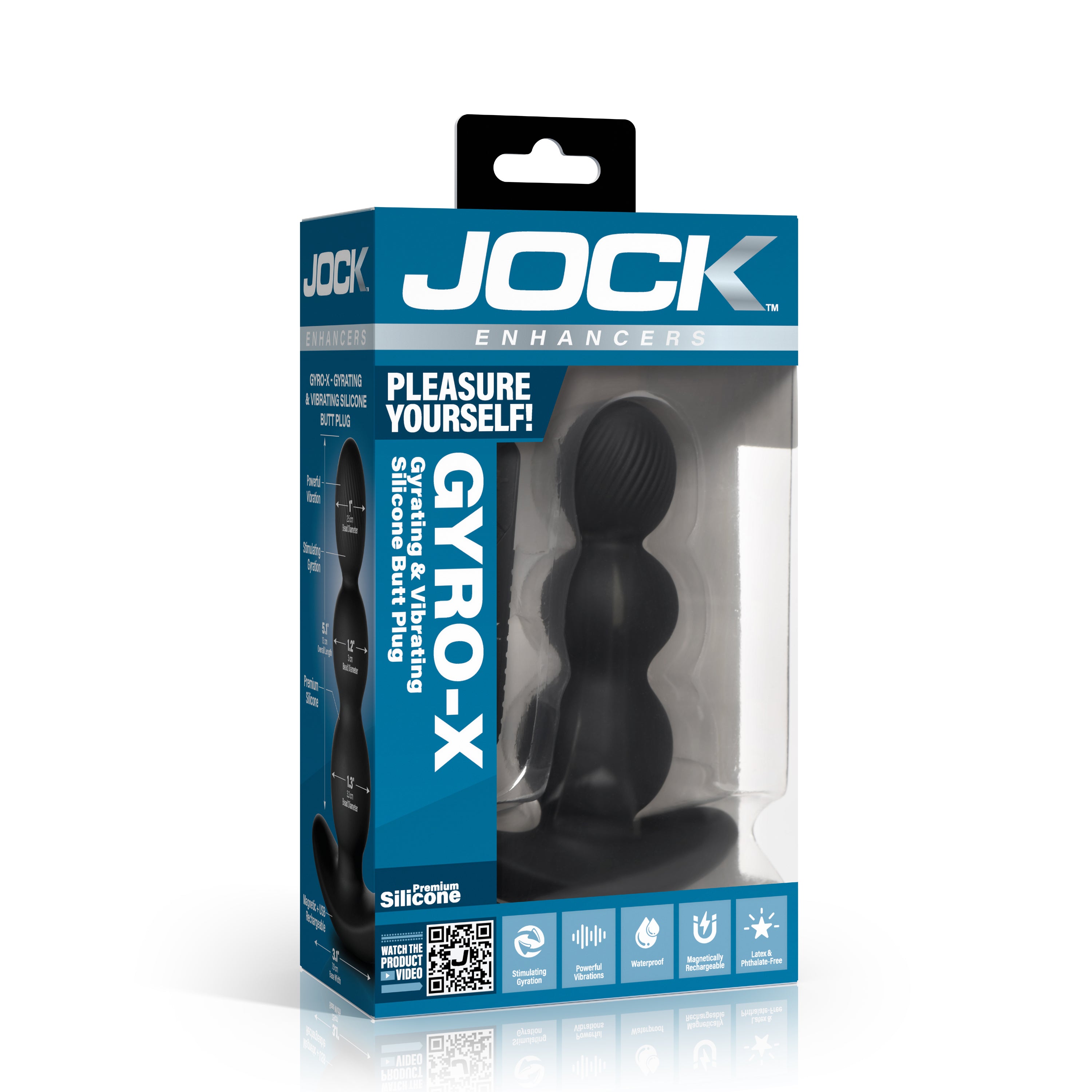 Gyro-X Gyrating & Vibrating Silicone Butt Plug