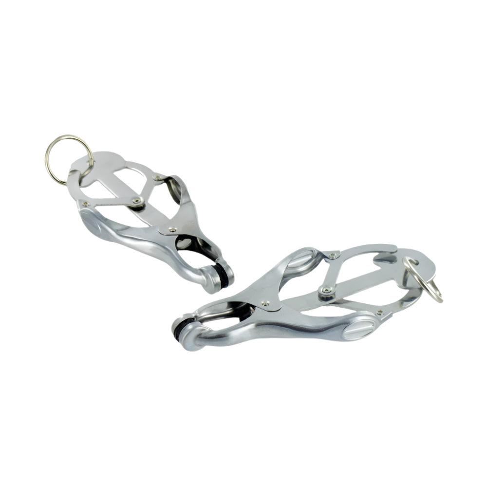 angled-view-grey-ringed-monarch-nipple-toys-clover-style