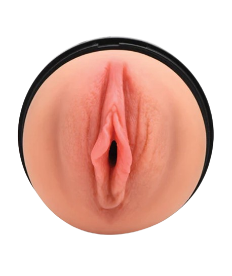 front inside view flesh skin color vibrating masturbator black sex toy numen wellness