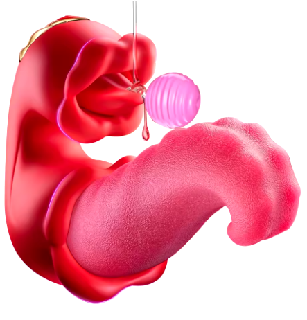 Twin Rose Thrusting G Spot Vibrator - Tongue Teasing & Vibrating