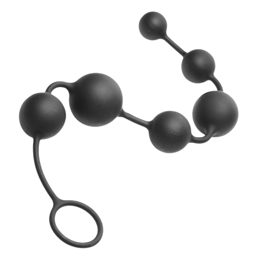 Black Serpent Silicone Beads of Pleasure anal beads sex toy numen wellness