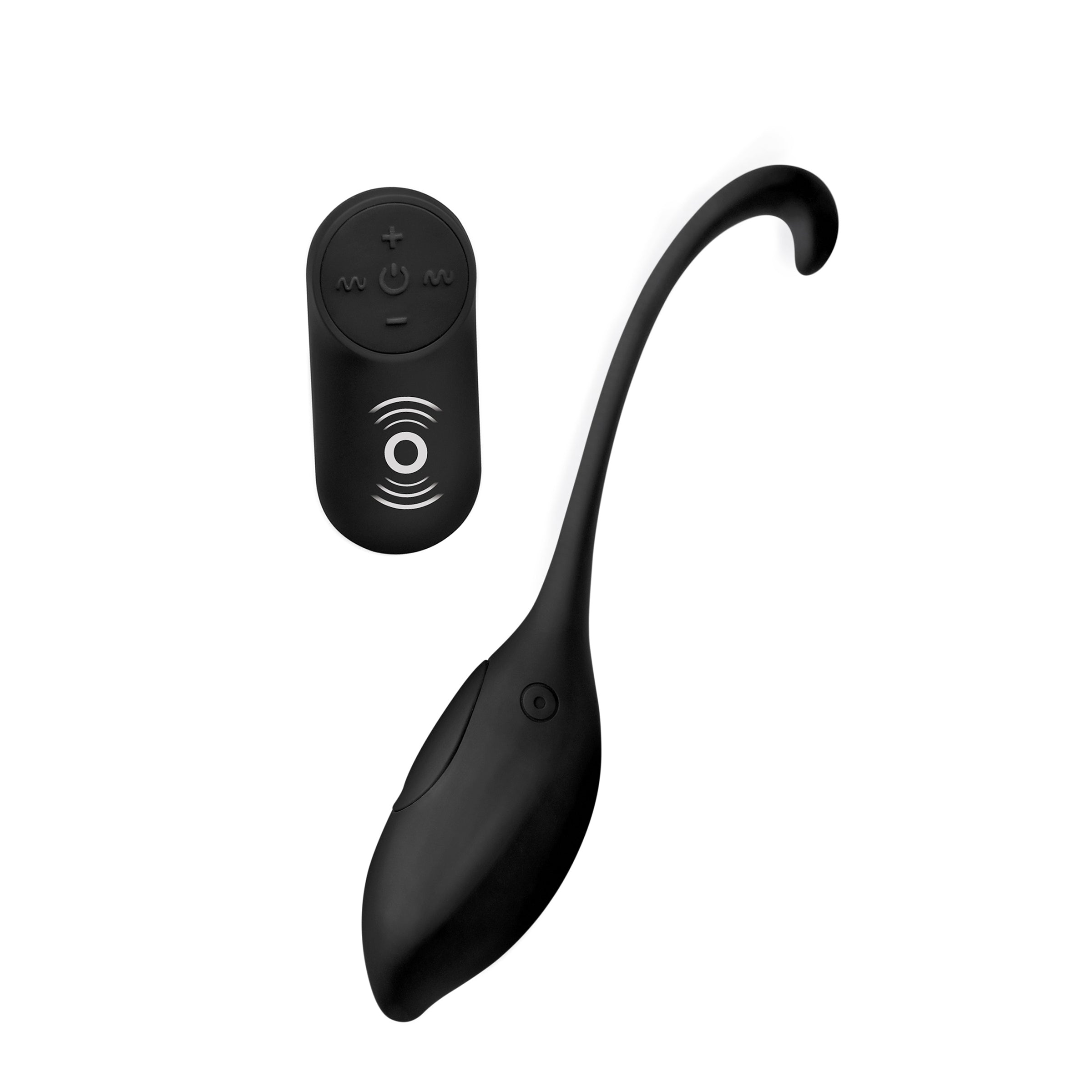 Silicone Vibrating Egg Remote Control Vibrators - Black