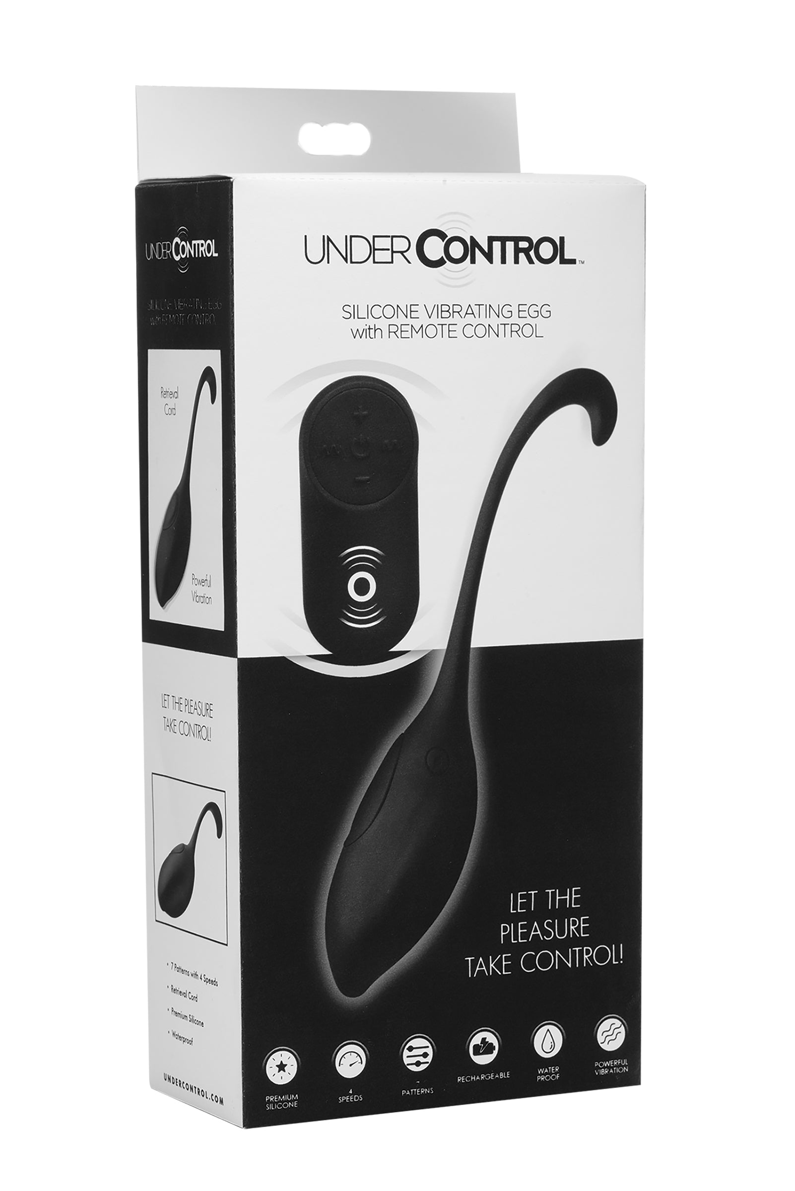 Silicone Vibrating Egg Remote Control Vibrators - Black