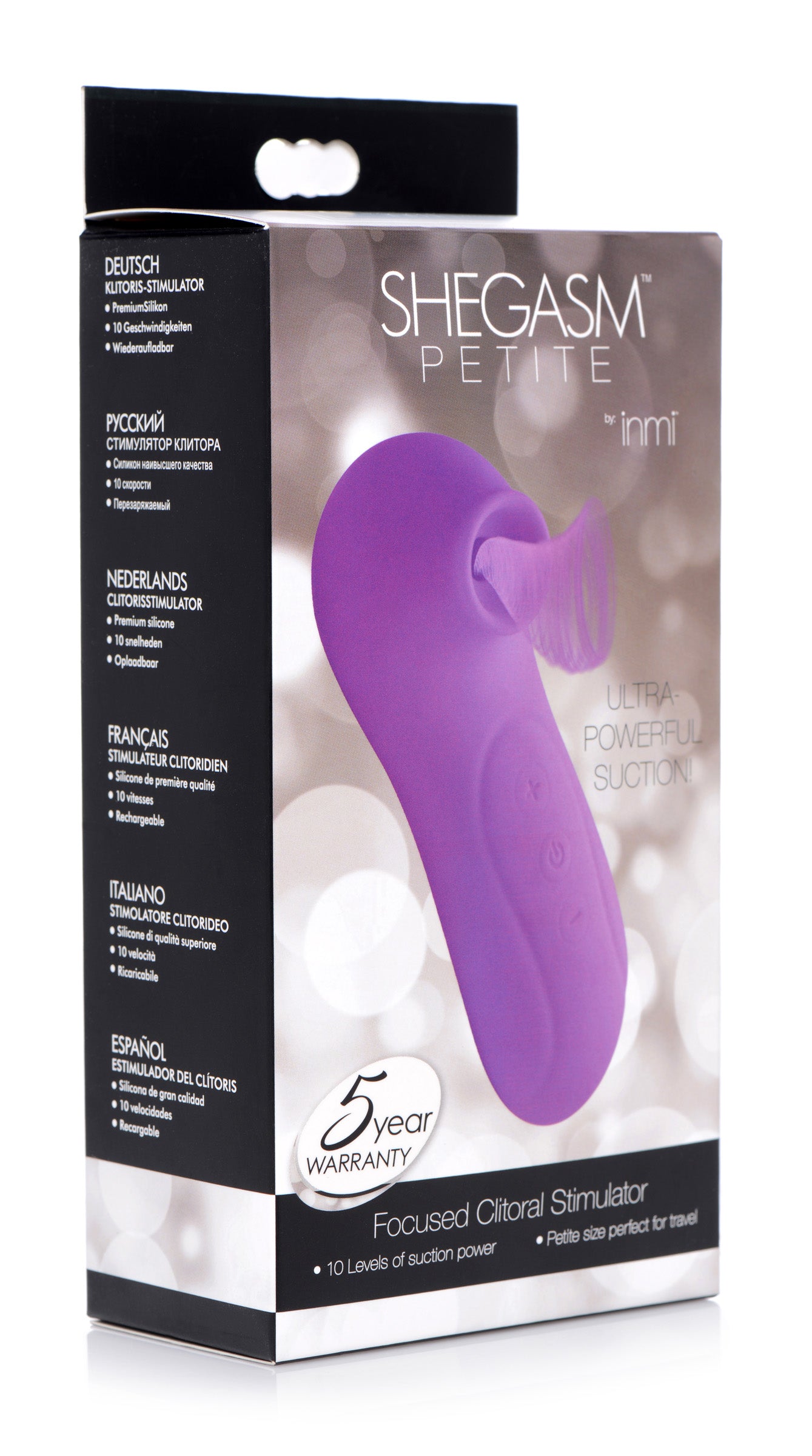 Petite Silicone Focused Clitoral Suction Vibrators - Purple