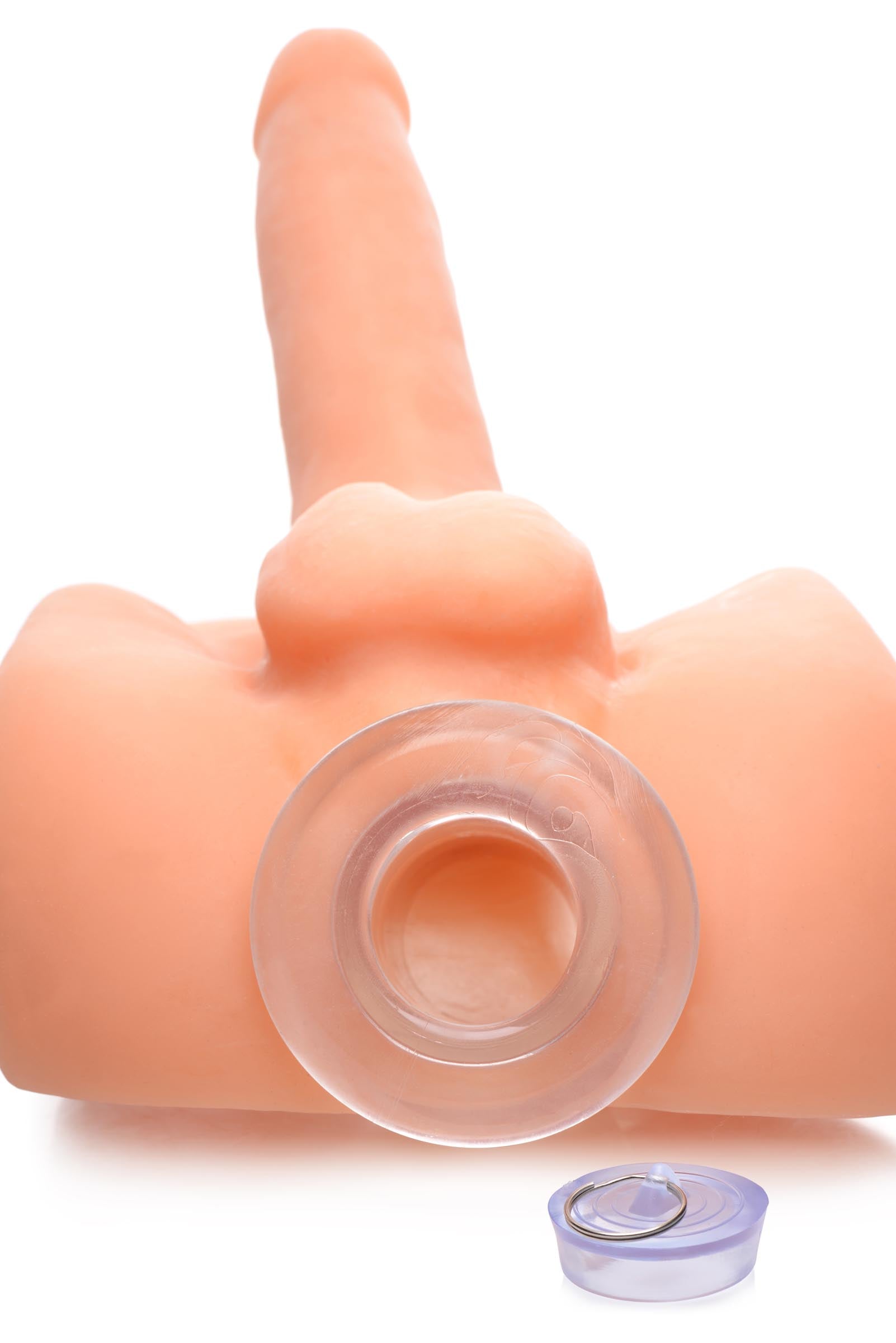 Ass Bung Clear Hollow Anal Dilator with Plug - XL
