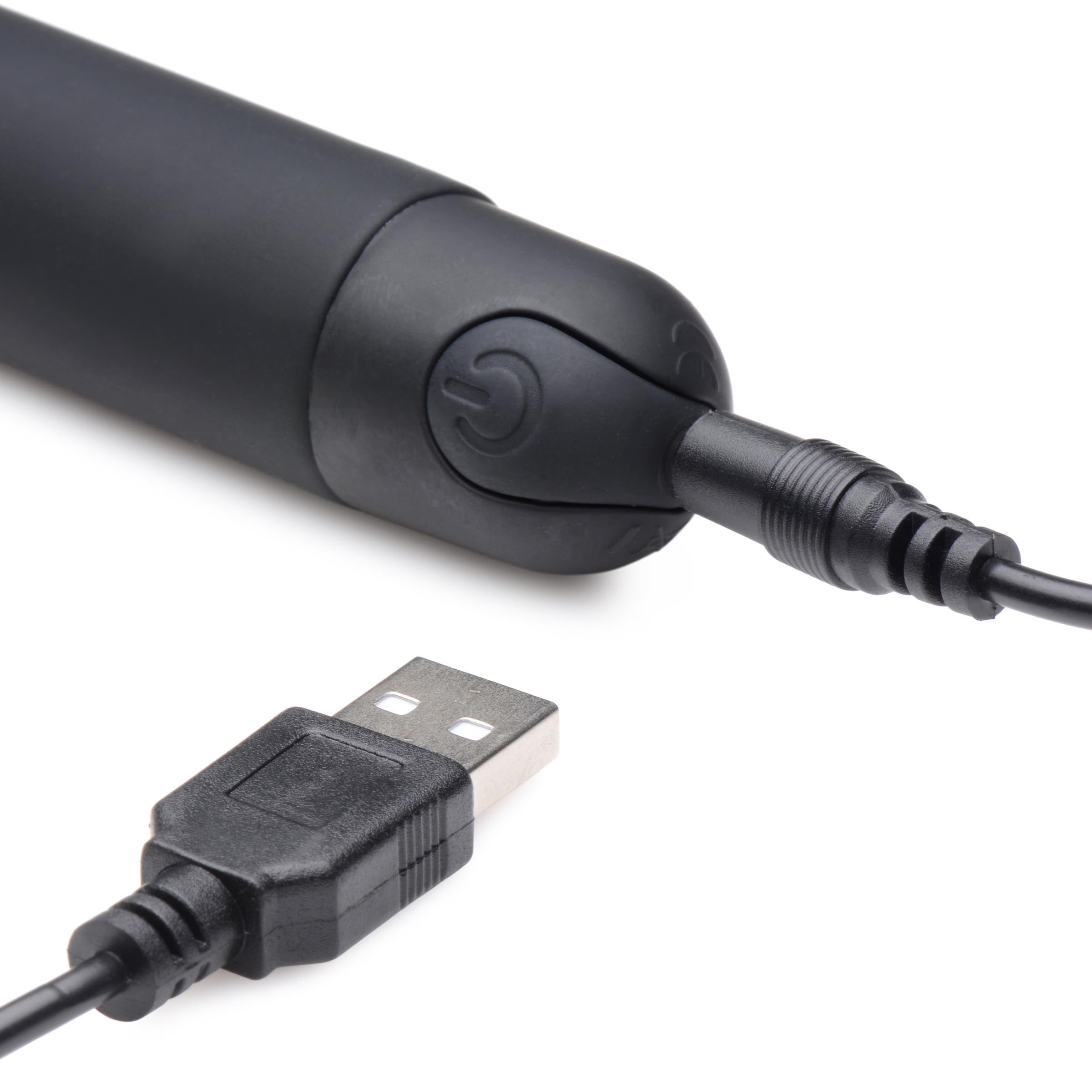 10X Silicone G-Spot Vibrator - Black