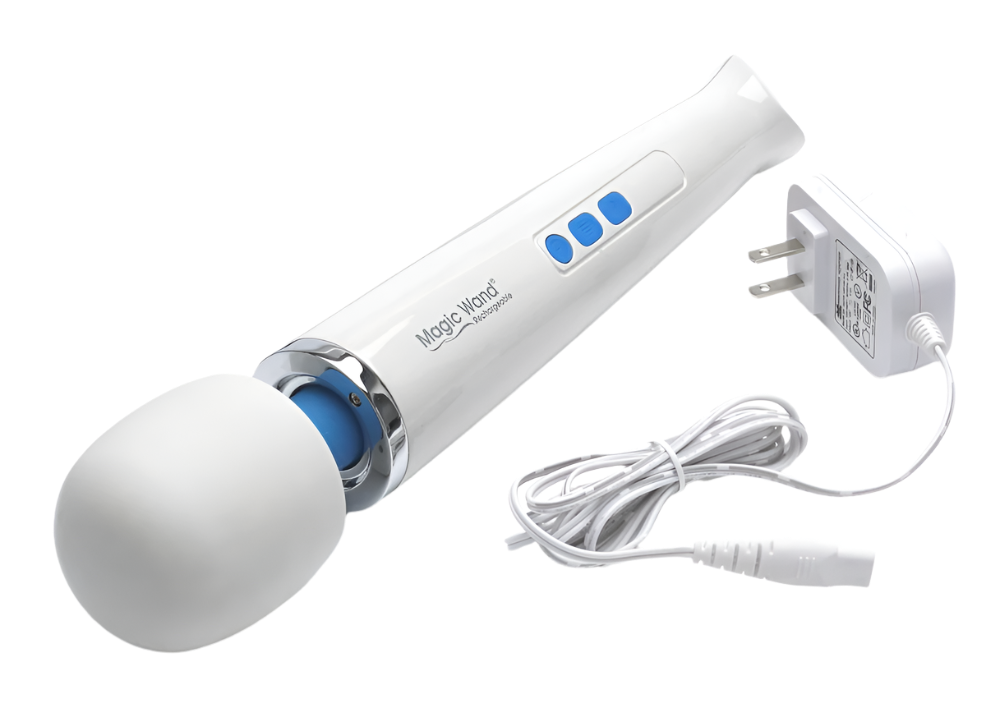 Magic Wand Vibrator white color close-up massager with Charger