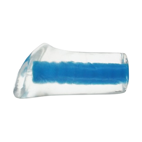 Blue Pocket Pussy side profile sex toy numen wellness