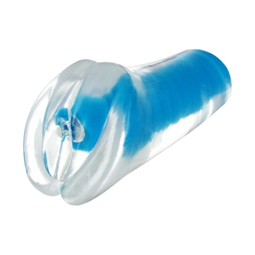 Blue Pocket Pussy front view sex toy numen wellness