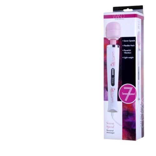 White pink wand massager front view packaging sex toy numen wellness