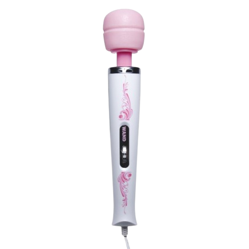 White pink wand massager front view sex toy numen wellness