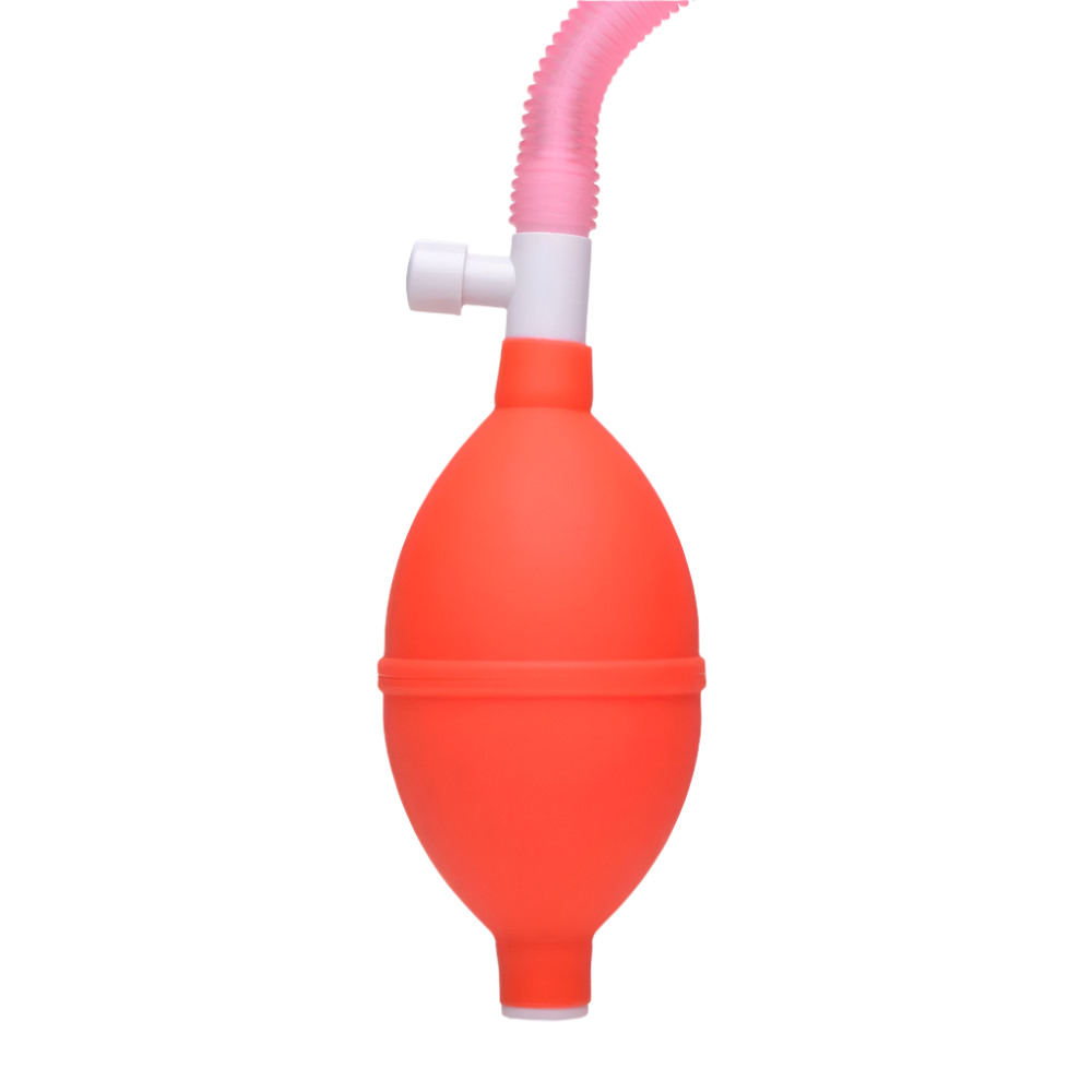 3.8 Inch Small Cup Pussy Pumps - Side view in pink color