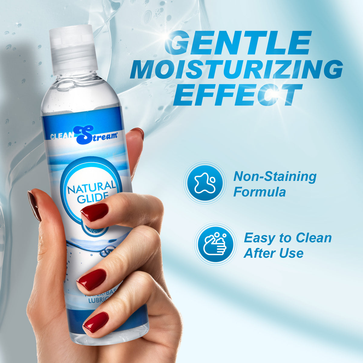 CleanStream Water-Based Anal Lube 8 oz – lubricant (view 3)
