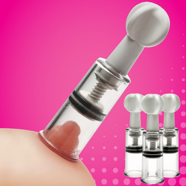 Max Twist Clit and Nipple Triple Sucker Set – penis pump and enhancer, ABS plastic