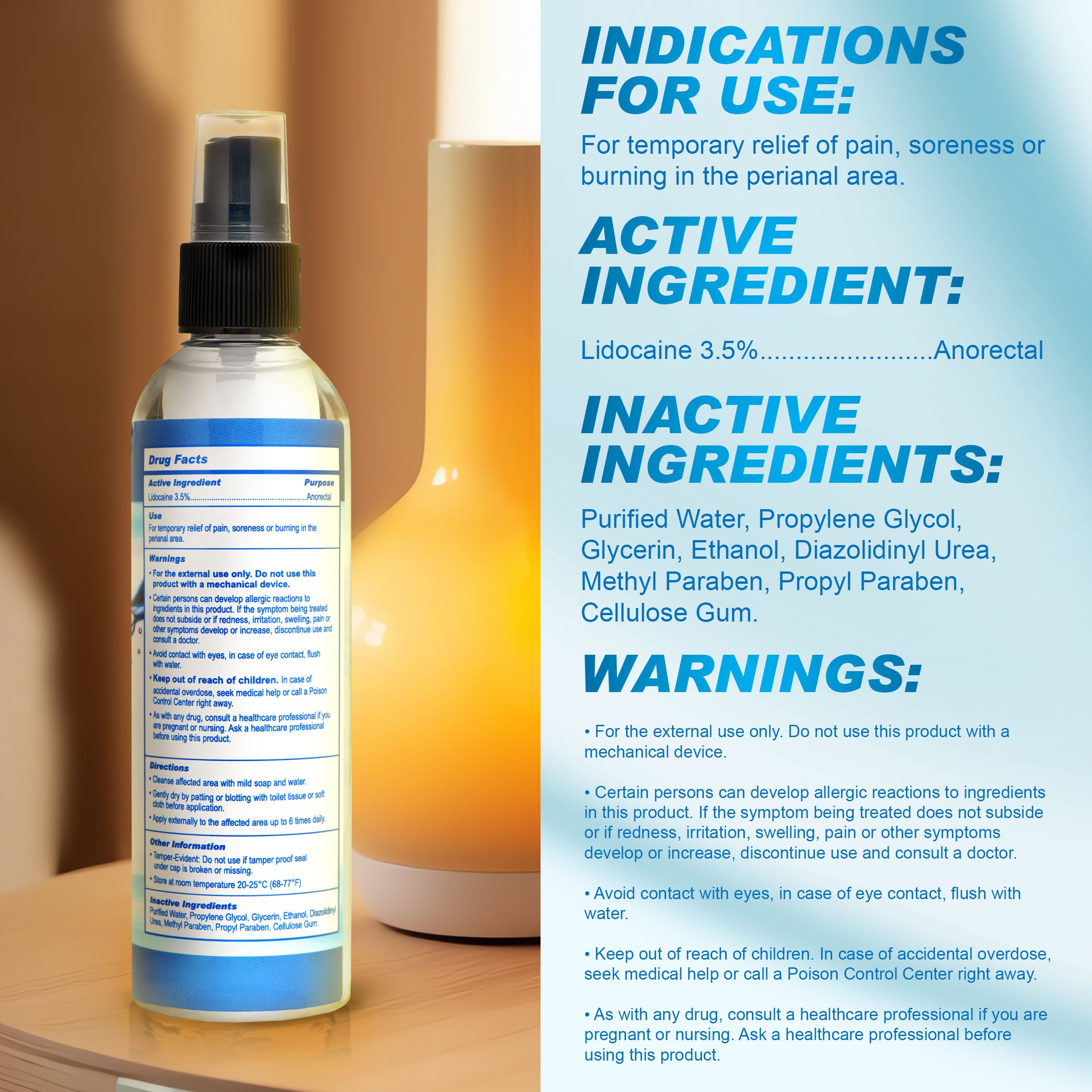 Relax Extra Strength Anal Lube - 4.4 oz