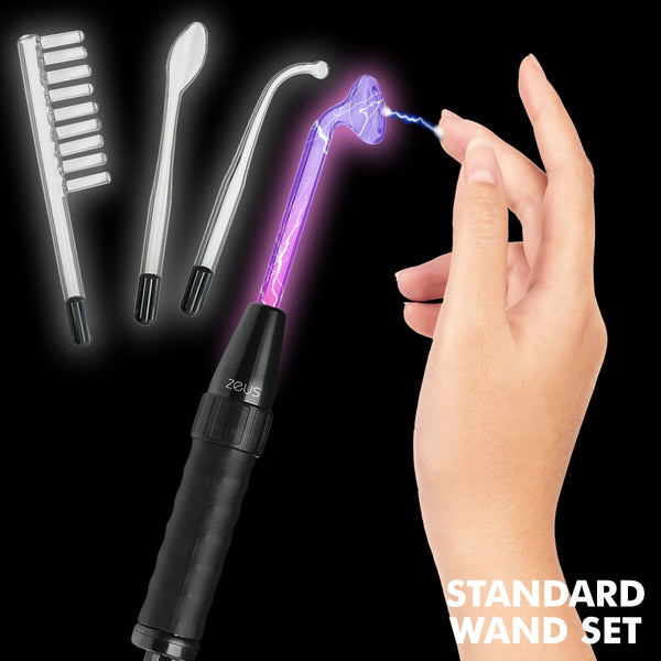 Zeus Deluxe Edition Twilight Violet Wand Kit – wand massager, Silicone