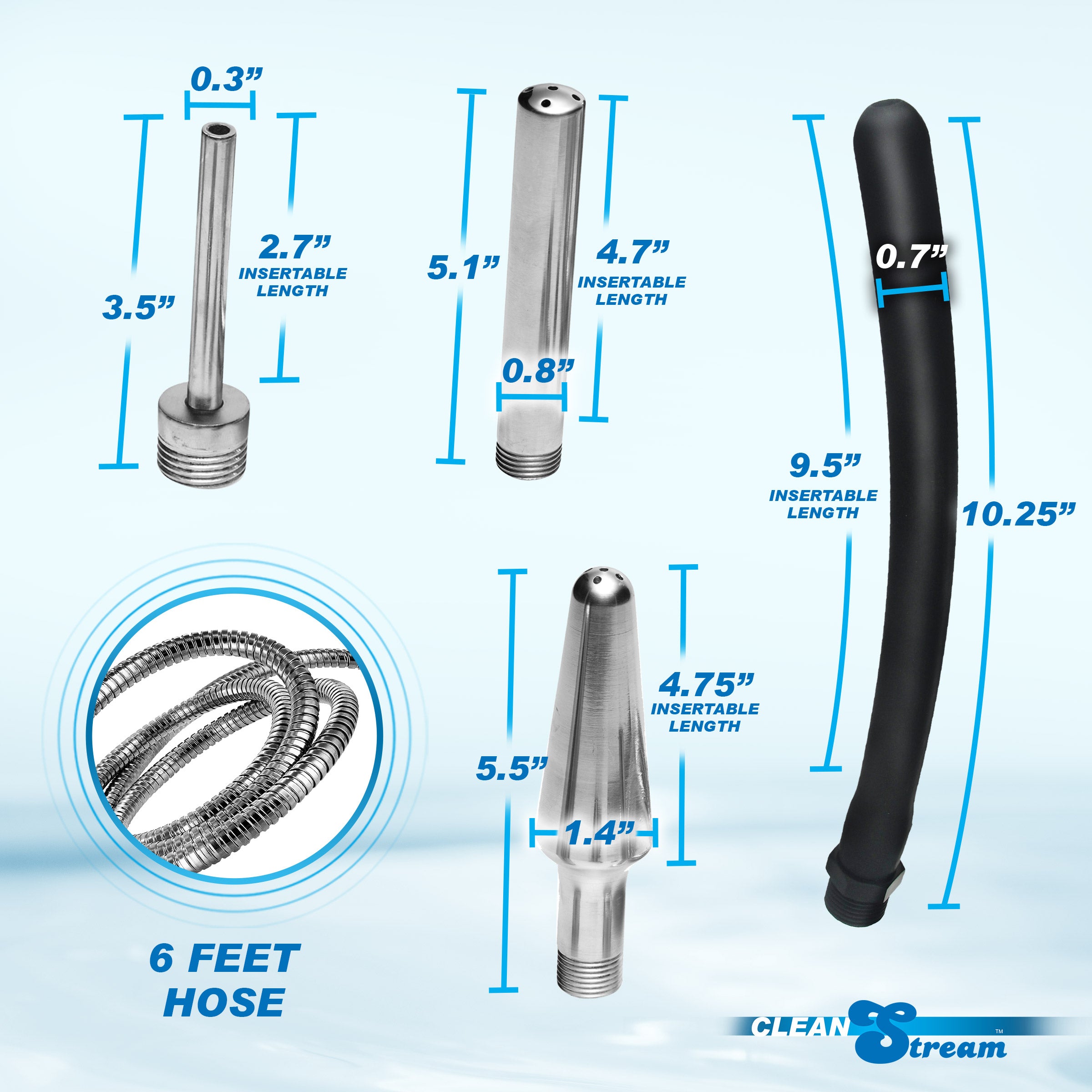 All In One 4 Tip Shower Enema System