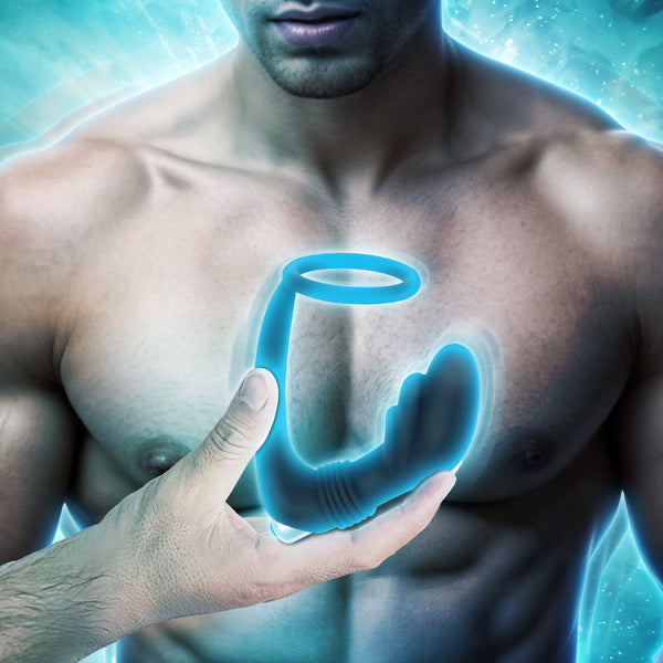 Nova Silicone Cock Ring and Prostate Vibe – prostate massager, Silicone