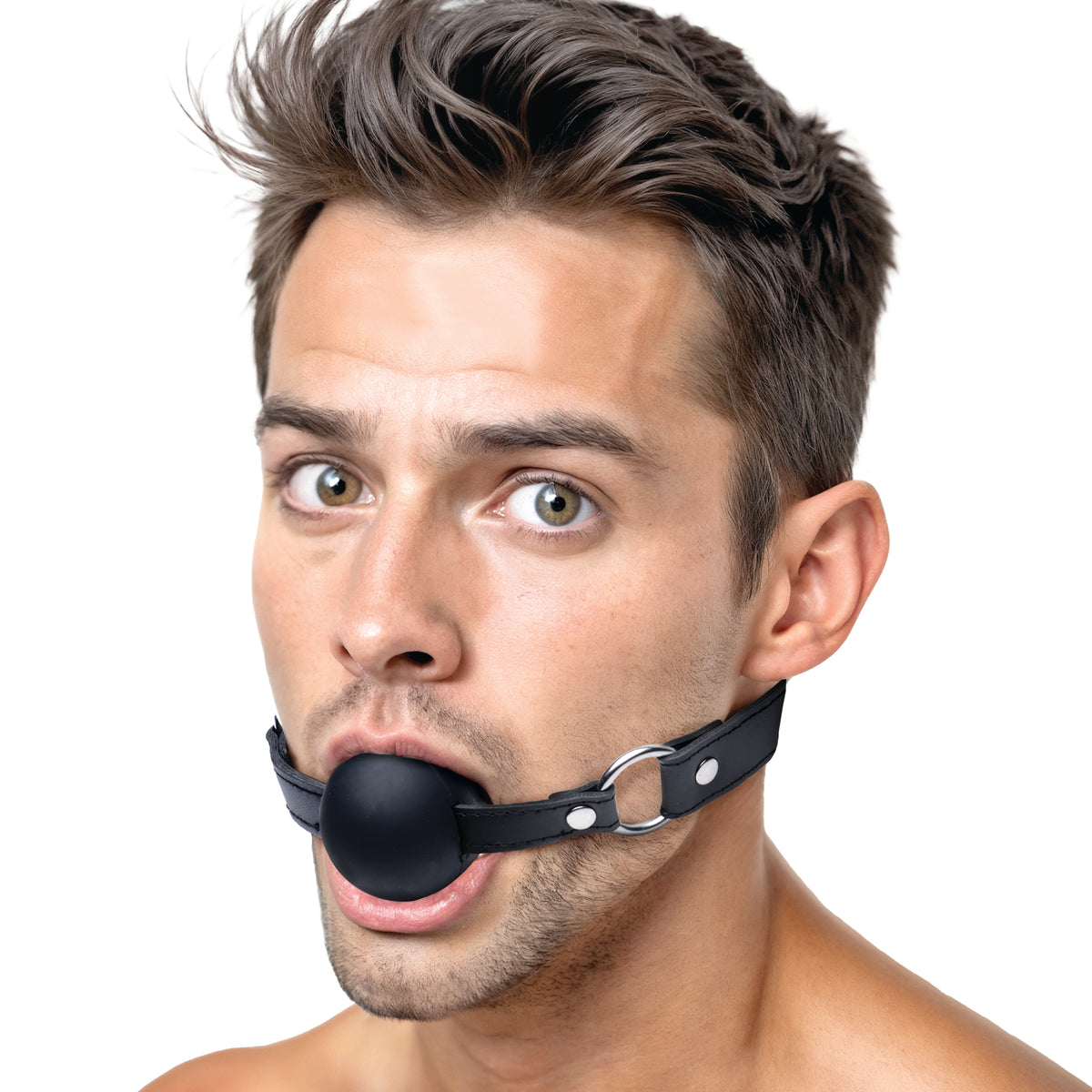 XL 2 Inch Silicone Ball Gag, Silicone