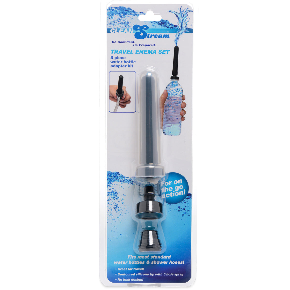 Travel Enema Water Bottle Adapter Set – enema and douche, Silicone (view 5)
