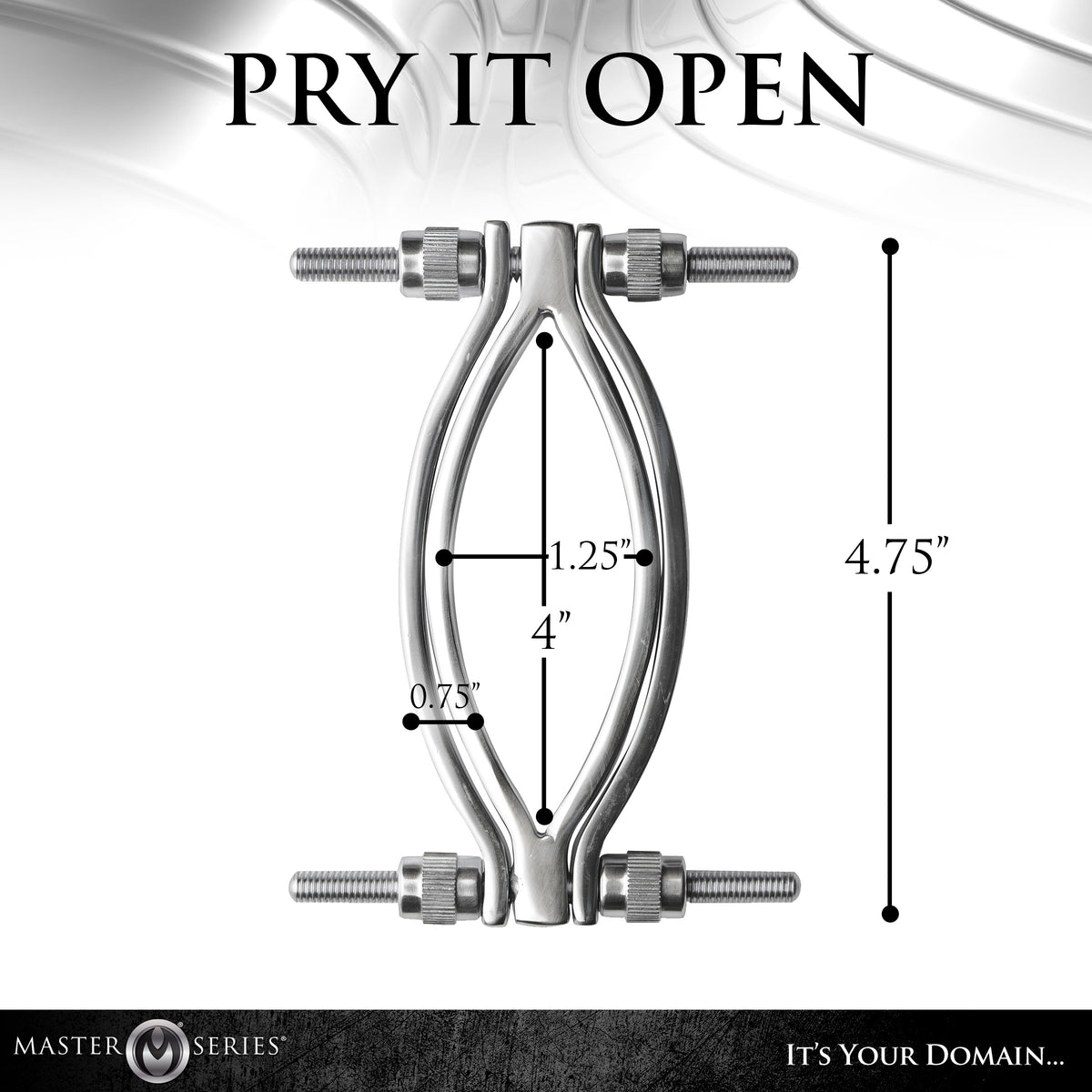 Stainless Steel Adjustable Pussy Clamp – masturbator, Metal (view 4)