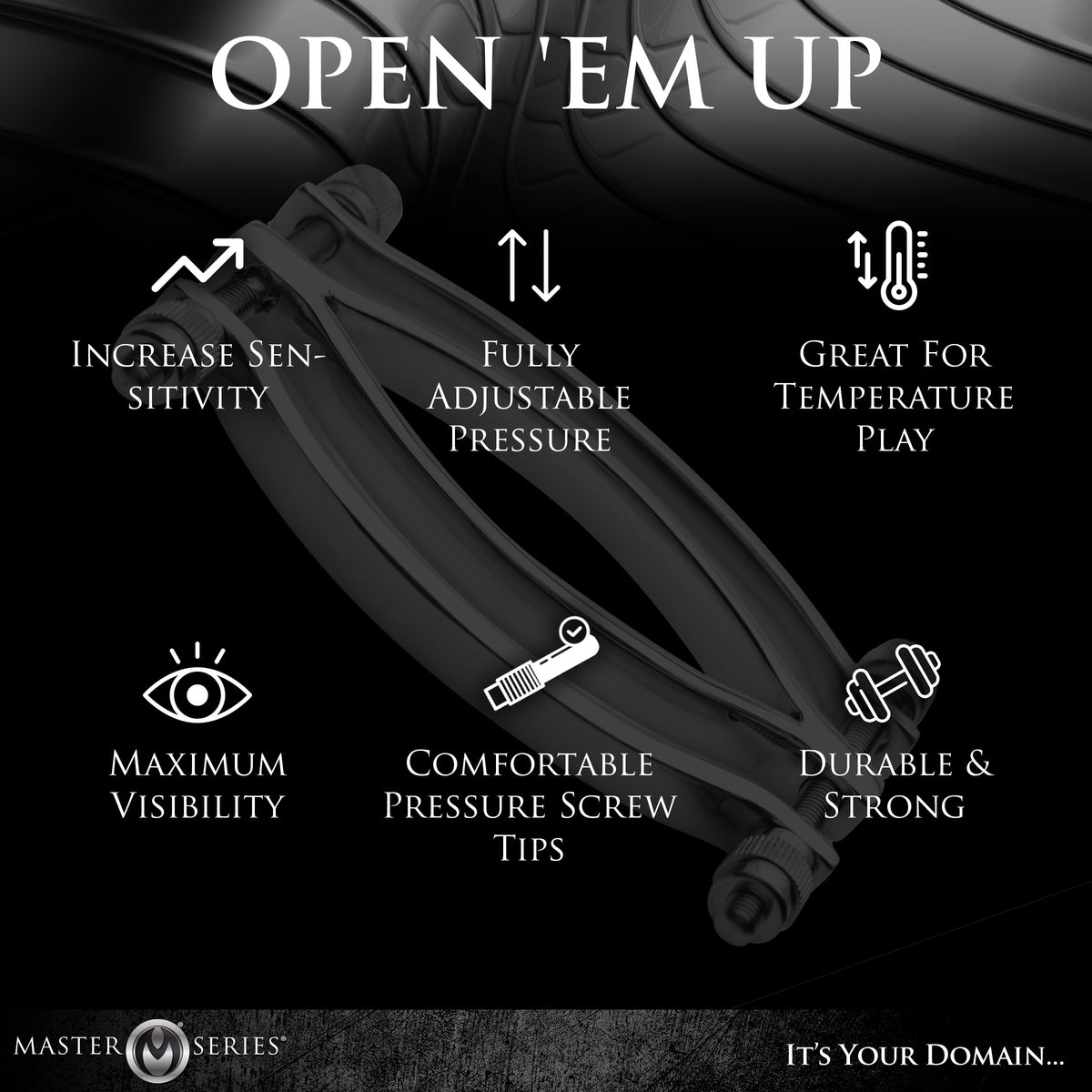 Stainless Steel Adjustable Pussy Clamp – masturbator, Metal (view 5)